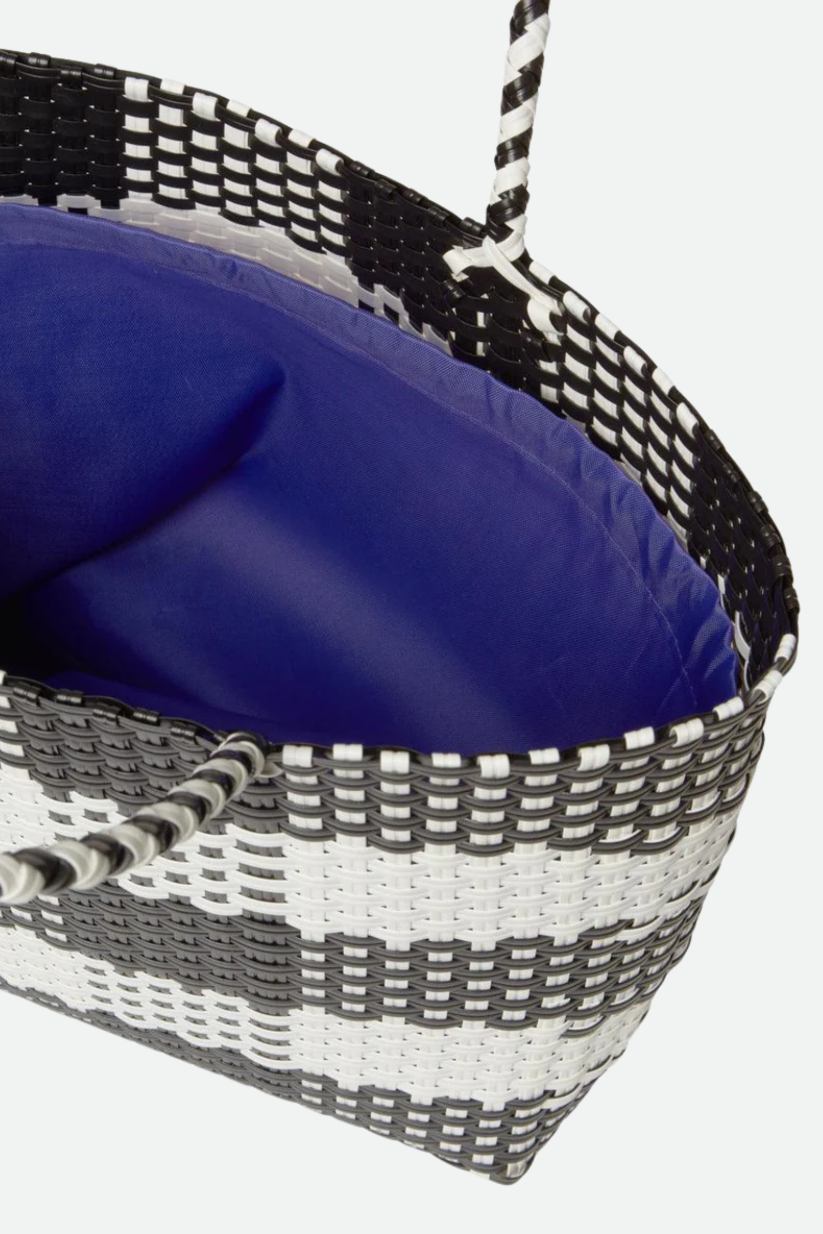 La Milanesa Negroni Medium Quadri Weiße und Schwarz