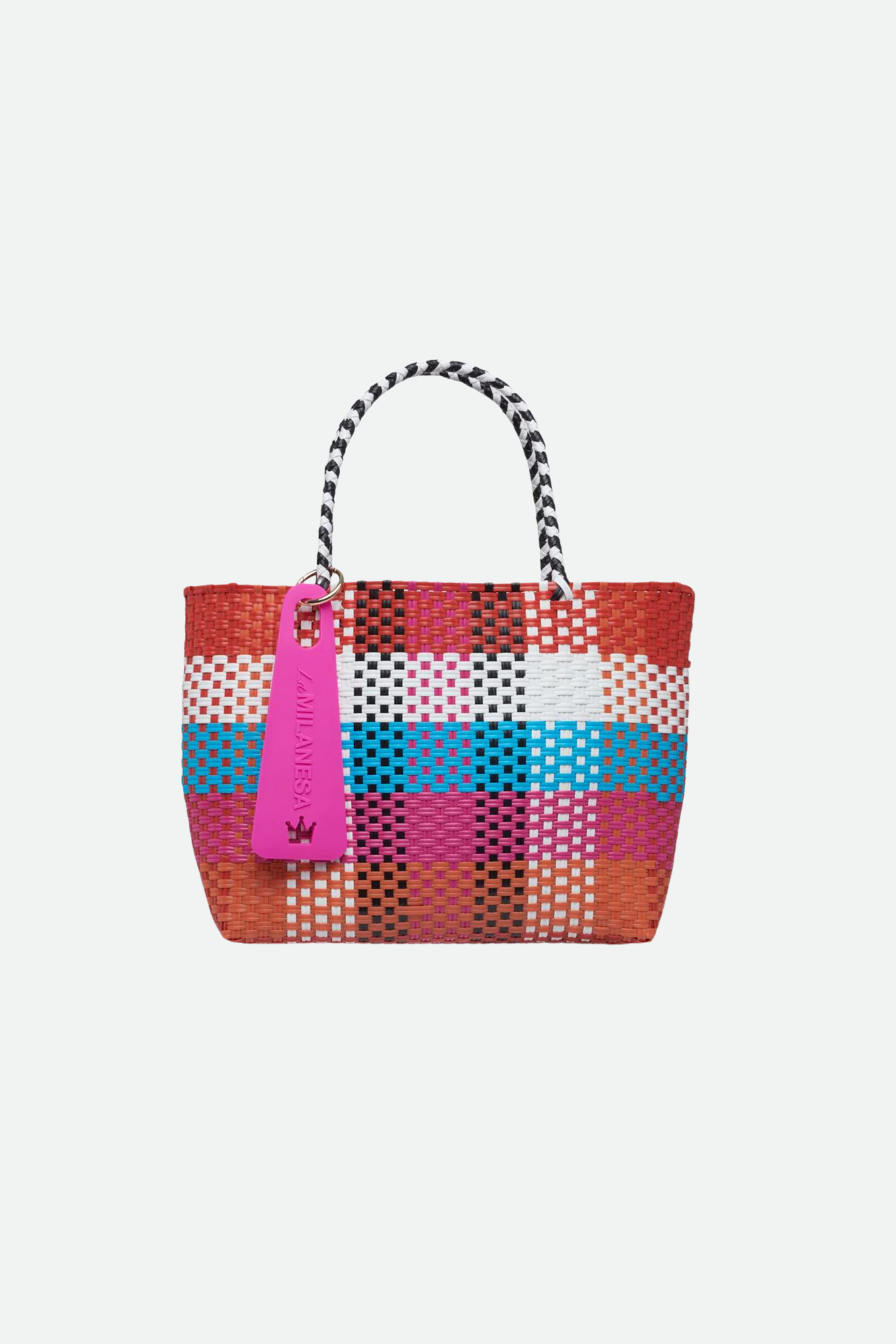 La Milanesa Borsa Negroni Medium Quadri Multicolore