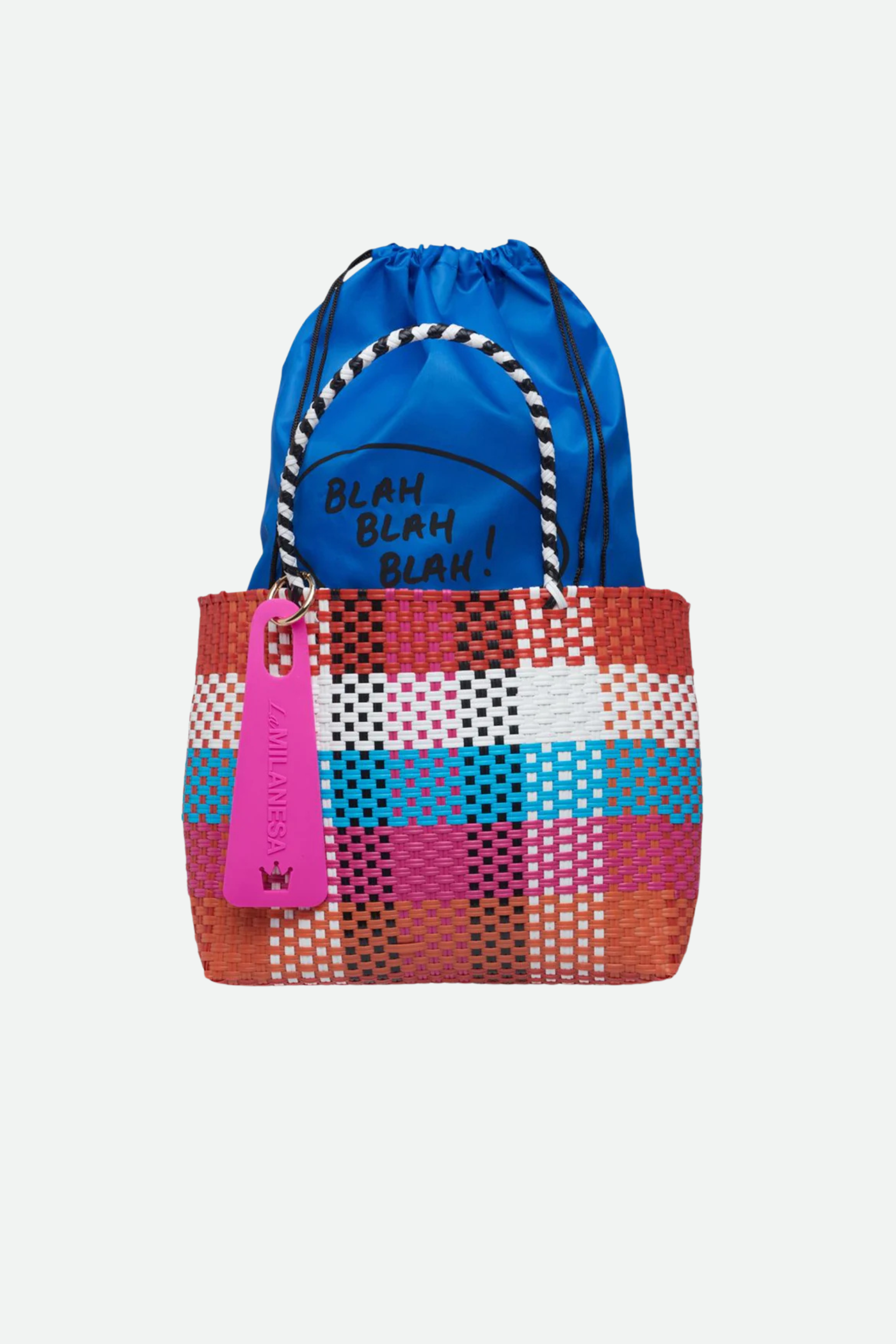 La Milanesa Borsa Negroni Medium Quadri Multicolore