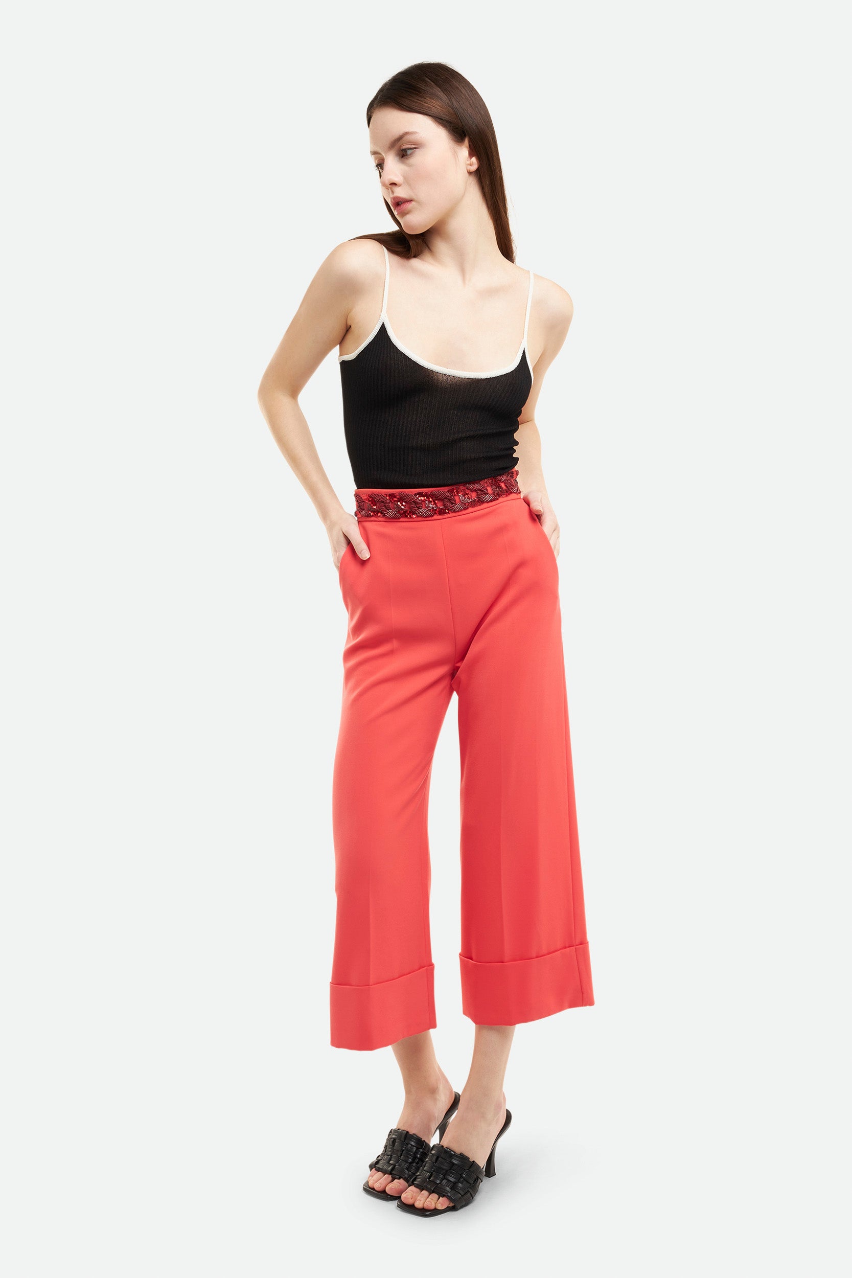 Elisabetta Franchi Grapefruit-Hose