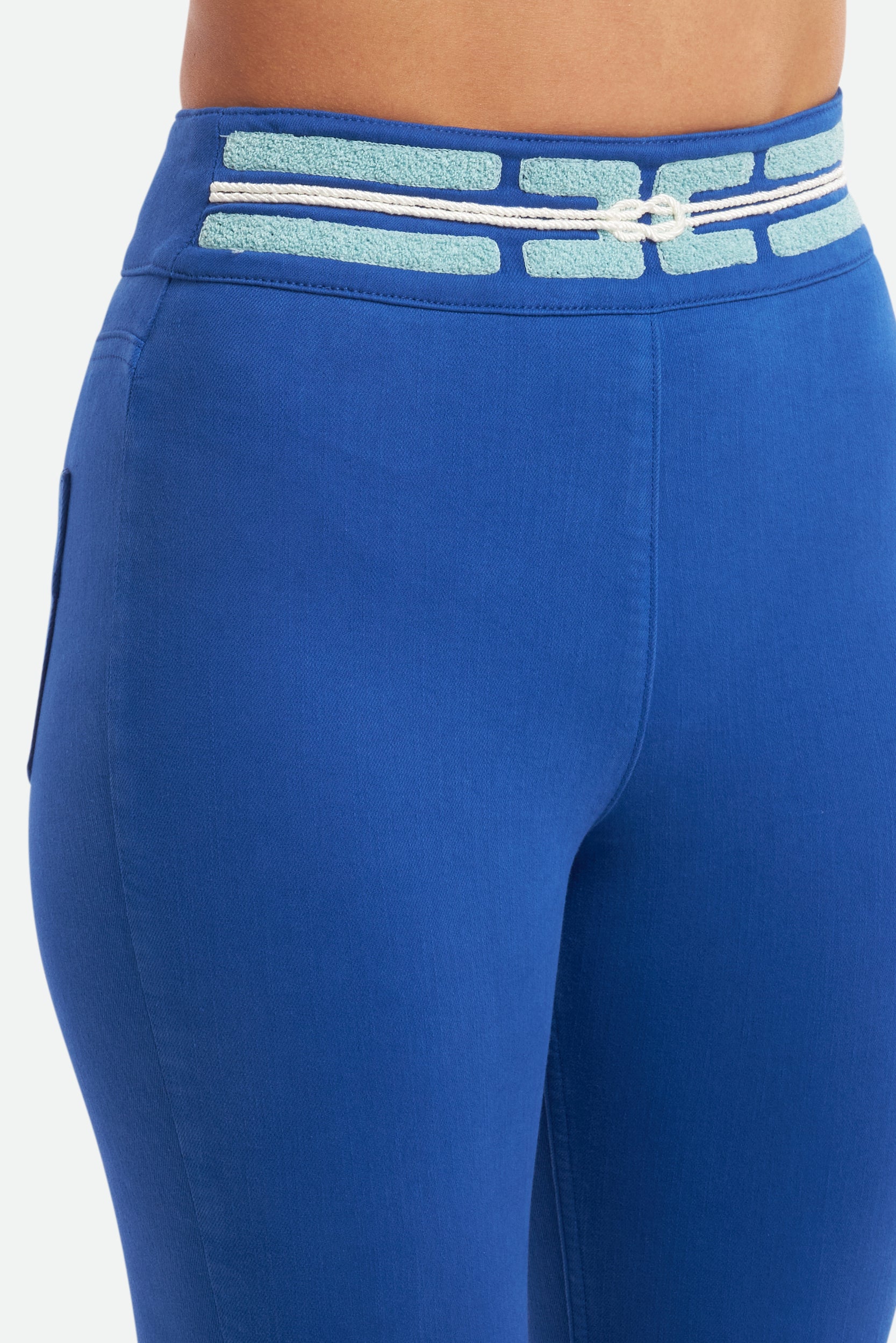 Elisabetta Franchi Kobalt-Leggins