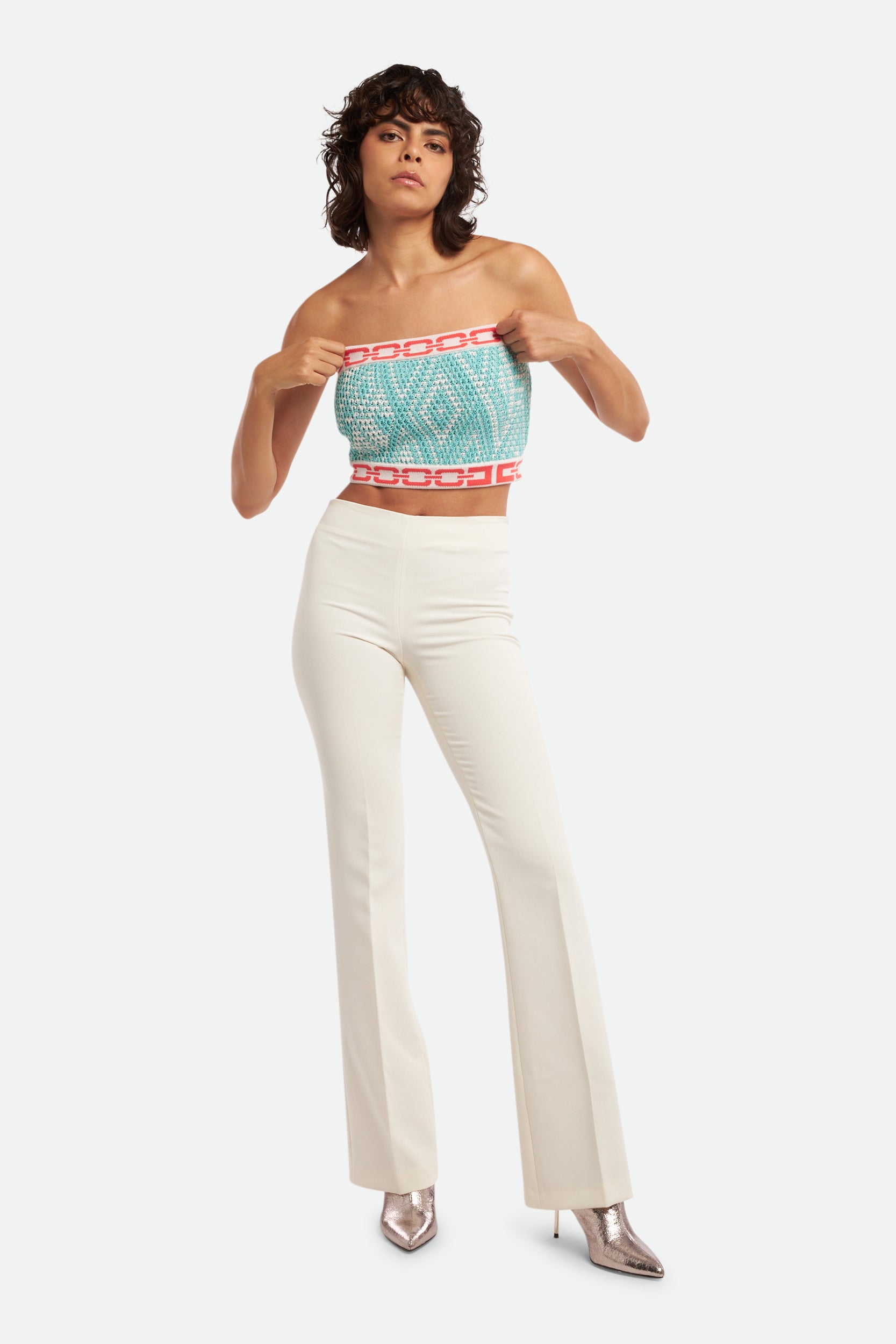 Elisabetta Franchi Tiffany Blau Top