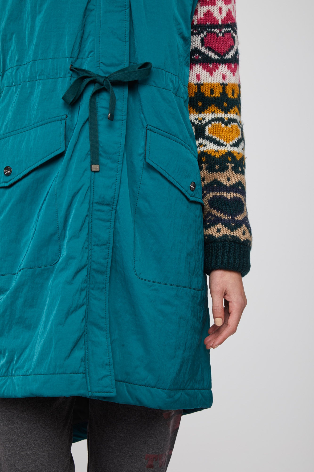 TWINSET Petrolio Parka