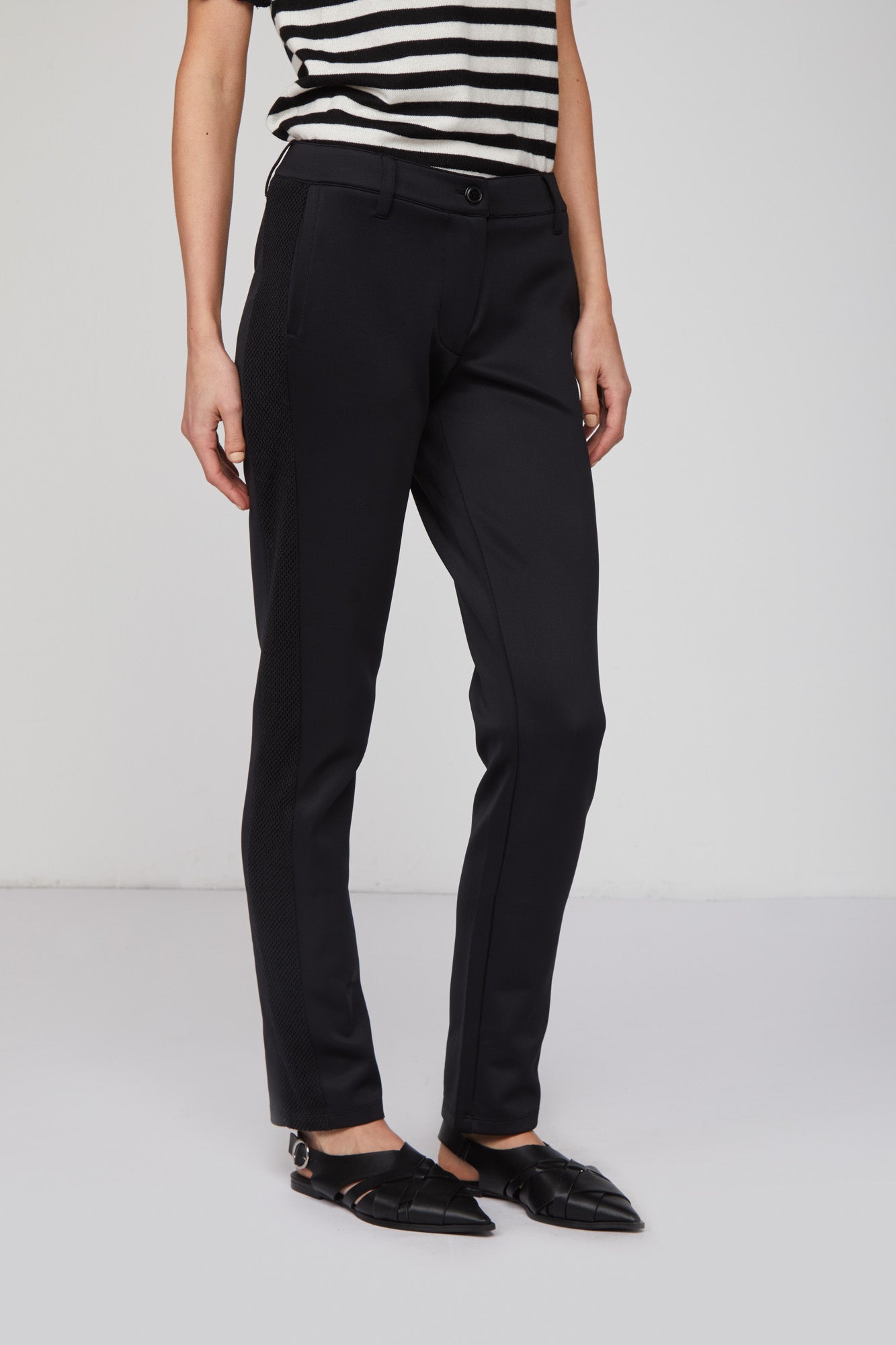 TWINSET Schwarz Hose mit geradem Bein