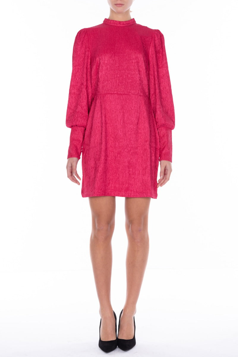 GLAMOROUS Rollkragenkleid in Fuchsia