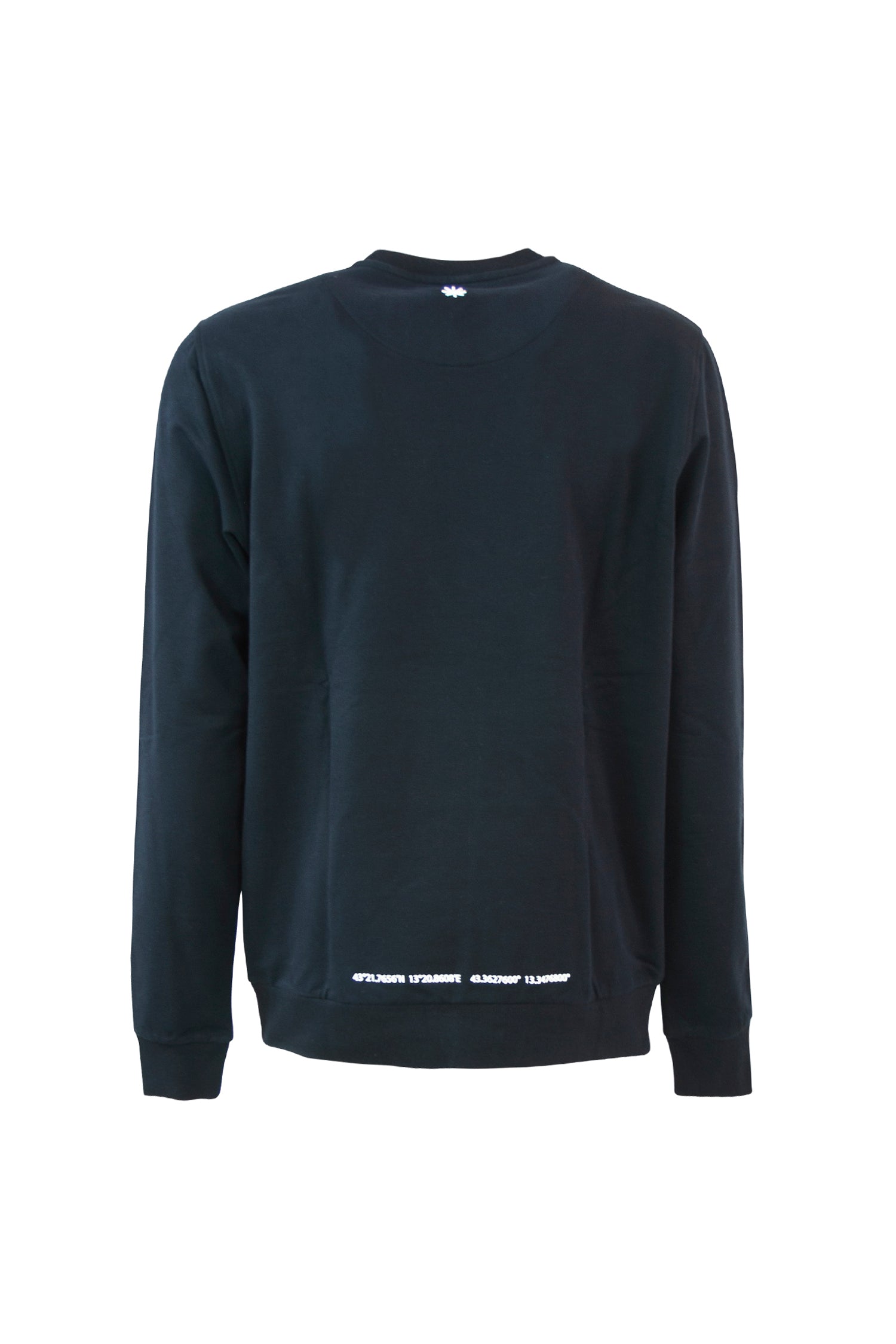 MANUEL RITZ Blau Sweatshirt mit Bergbären-Print