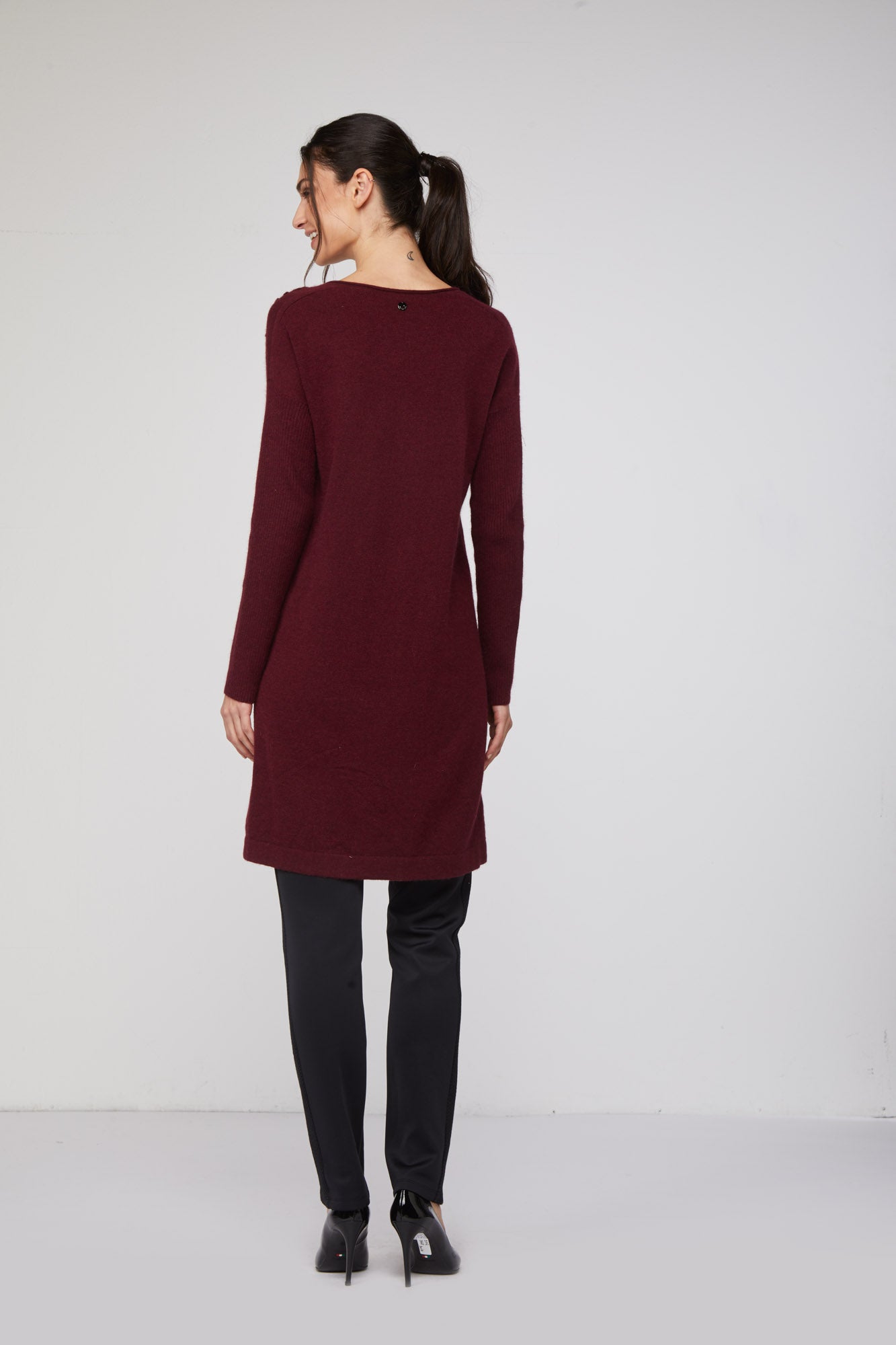 TWINSET Maglia Oversize Bordeaux