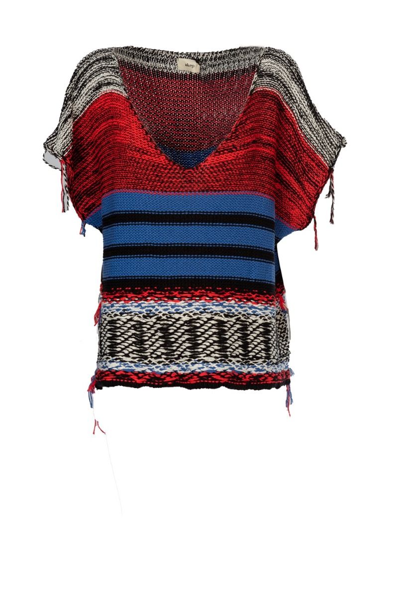 AKEP Maxi ärmellos mit Fransen