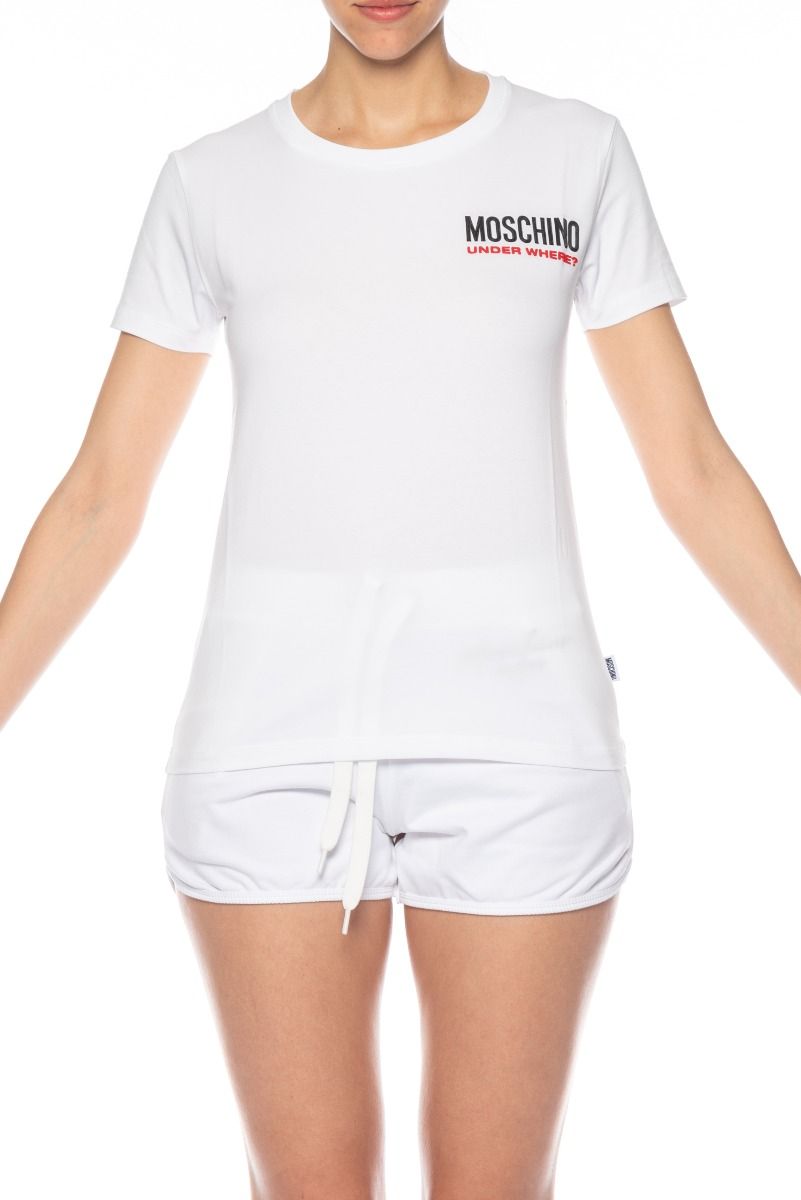 MOSCHINO T-Shirt Weiße „Under Where“
