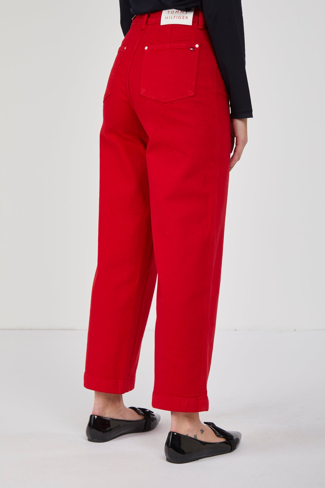 TOMMY HILFIGER Jeans mit weitem Bein Rote