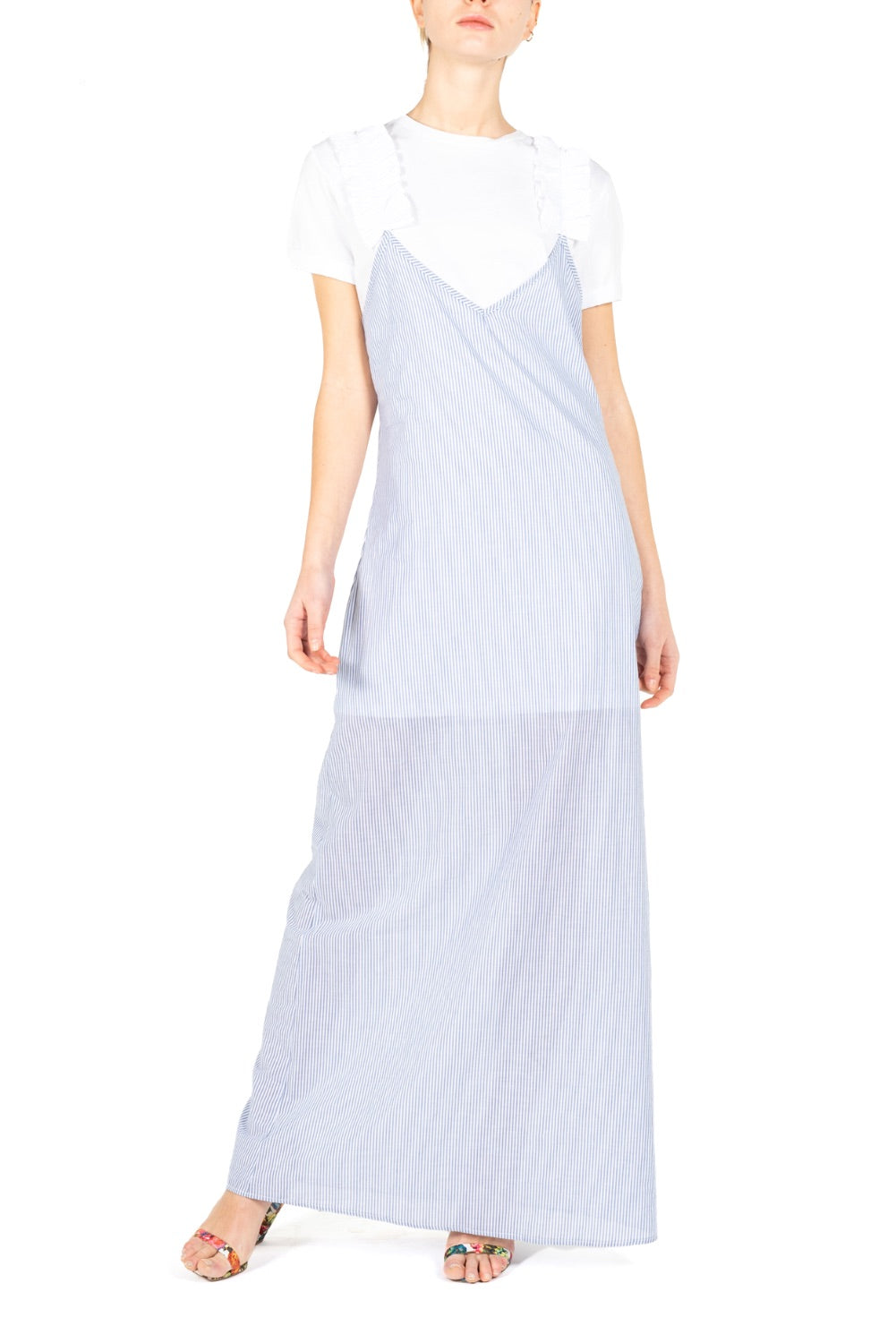 GIULIA N COUTURE Blau Kleid mit T-Shirt