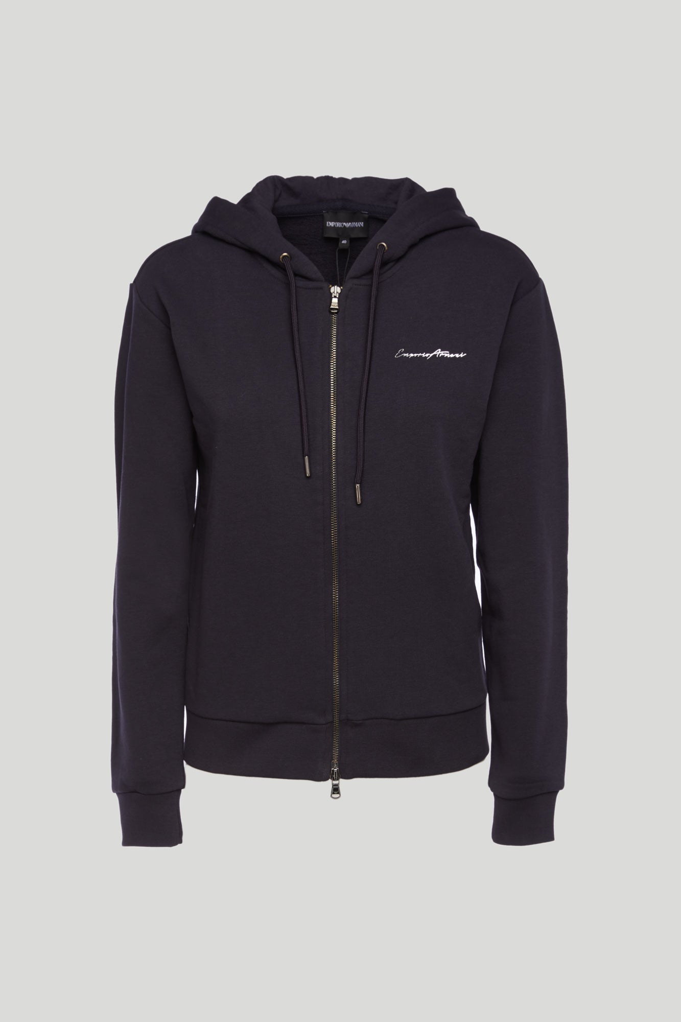 EMPORIO ARMANI Marineblaues Kapuzensweatshirt