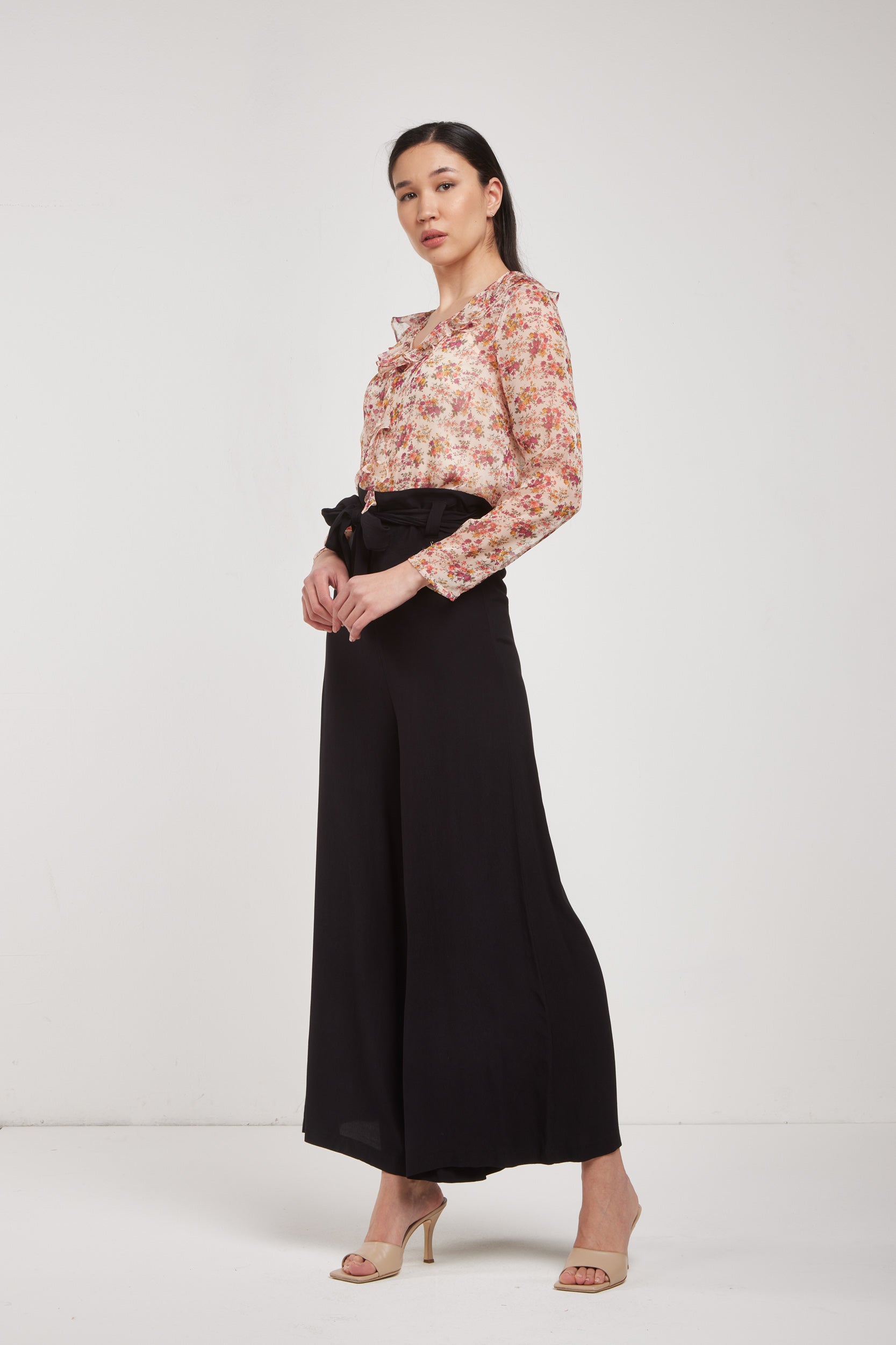LIU-JO Schwarz Palazzo-Hose