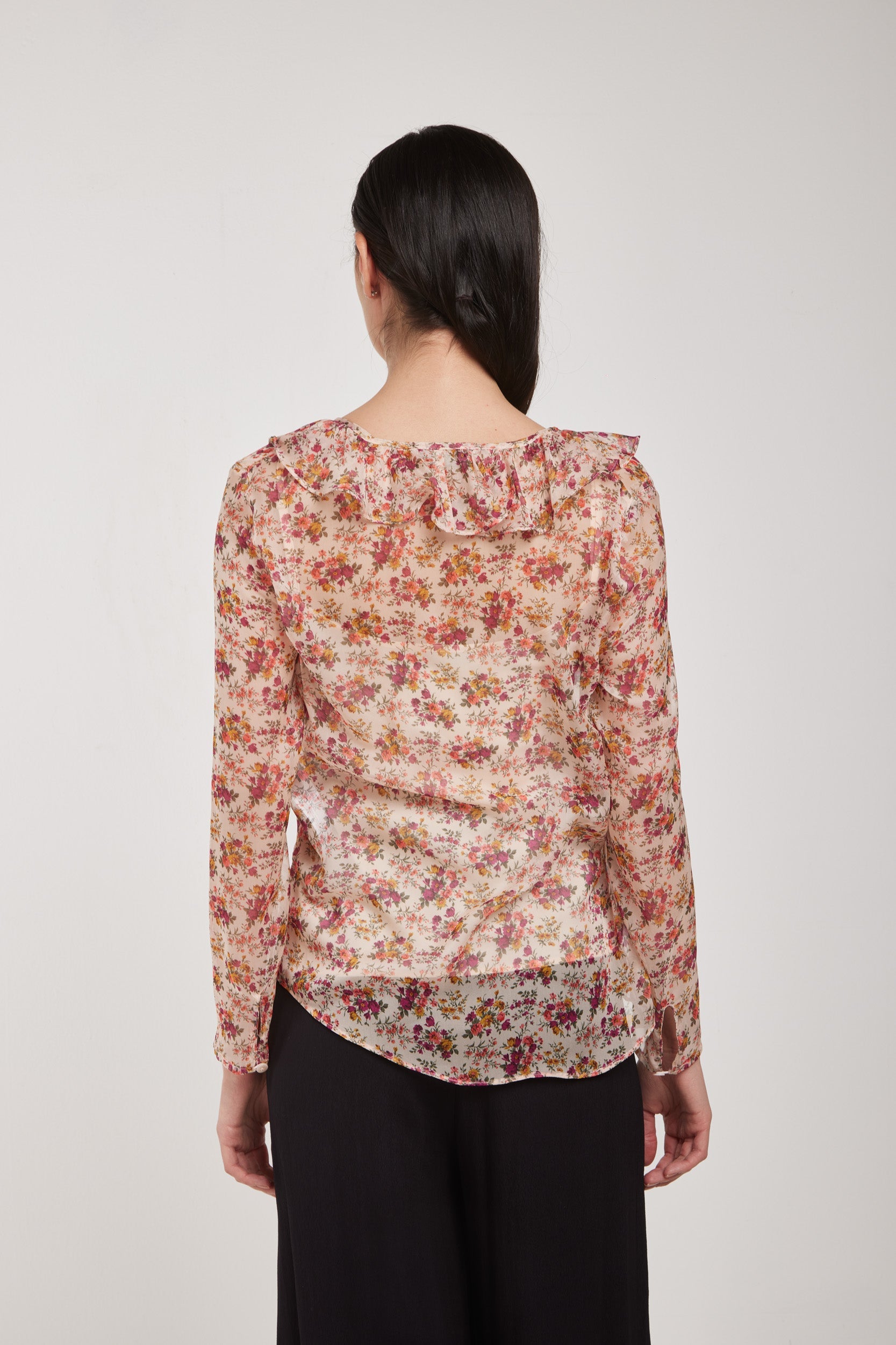 TWINSET Bluse aus Chiffon mit Blumenmuster