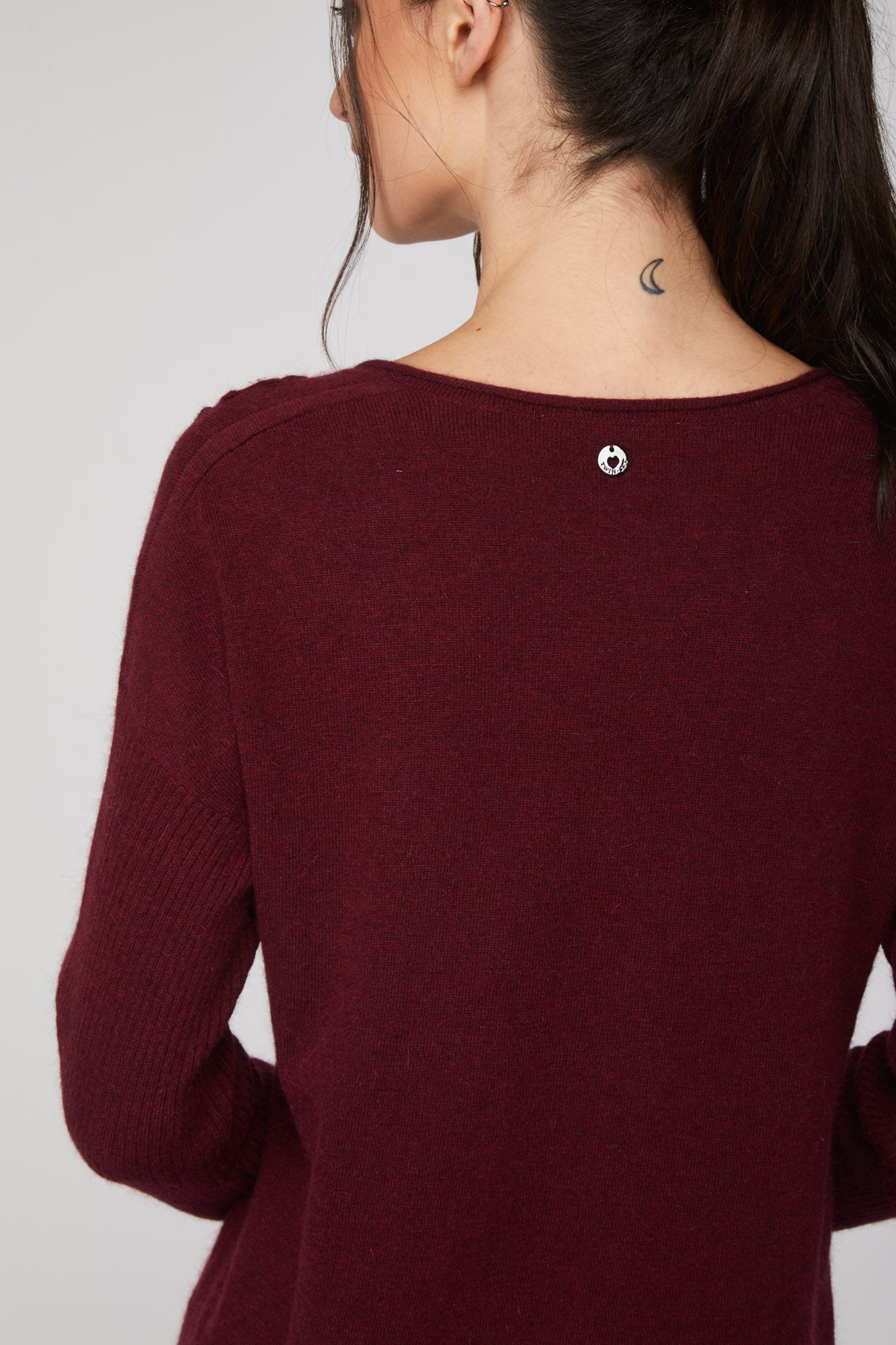 TWINSET Maglia Oversize Bordeaux