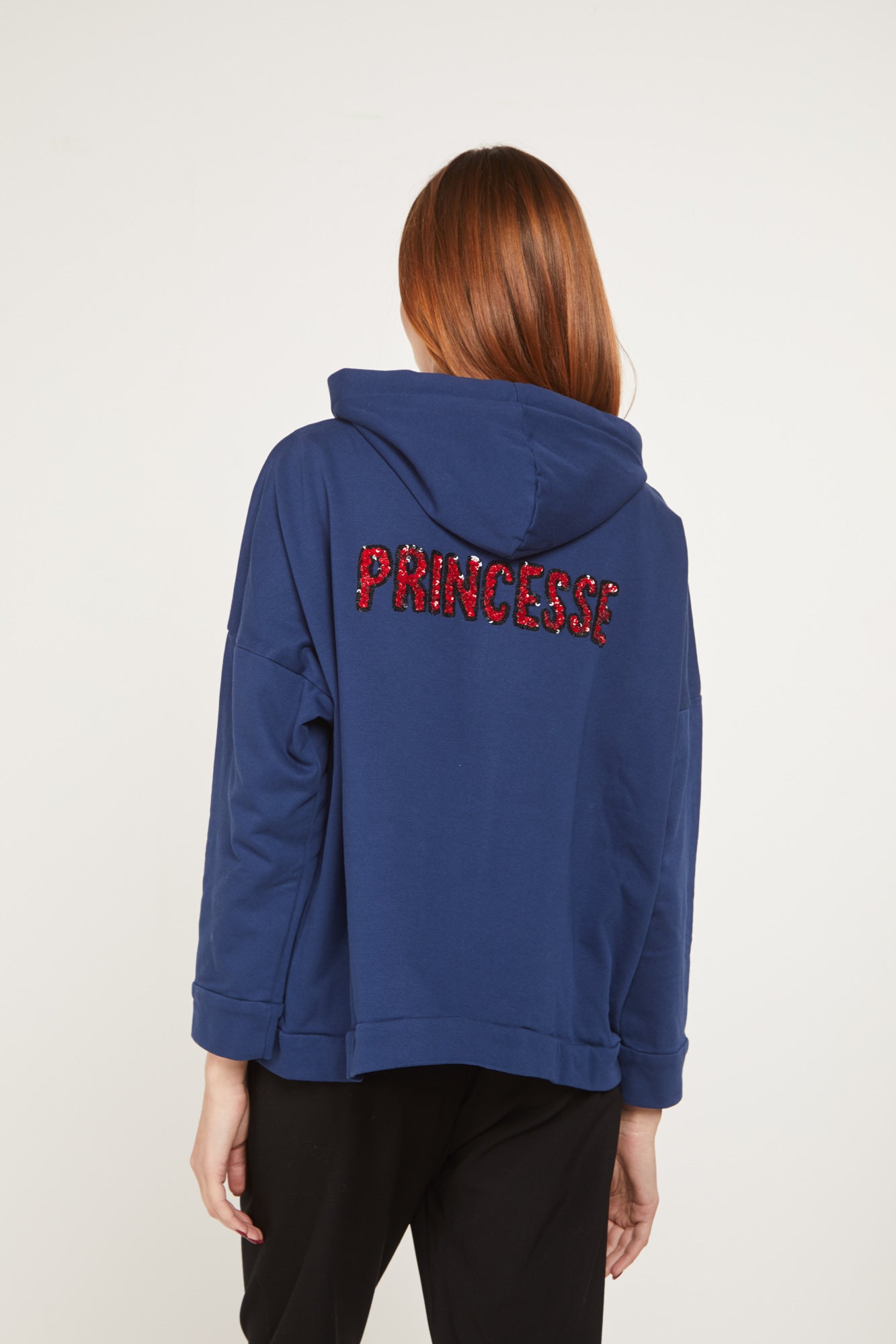 PRINZESSIN LODO Felpa Blau Glitzer