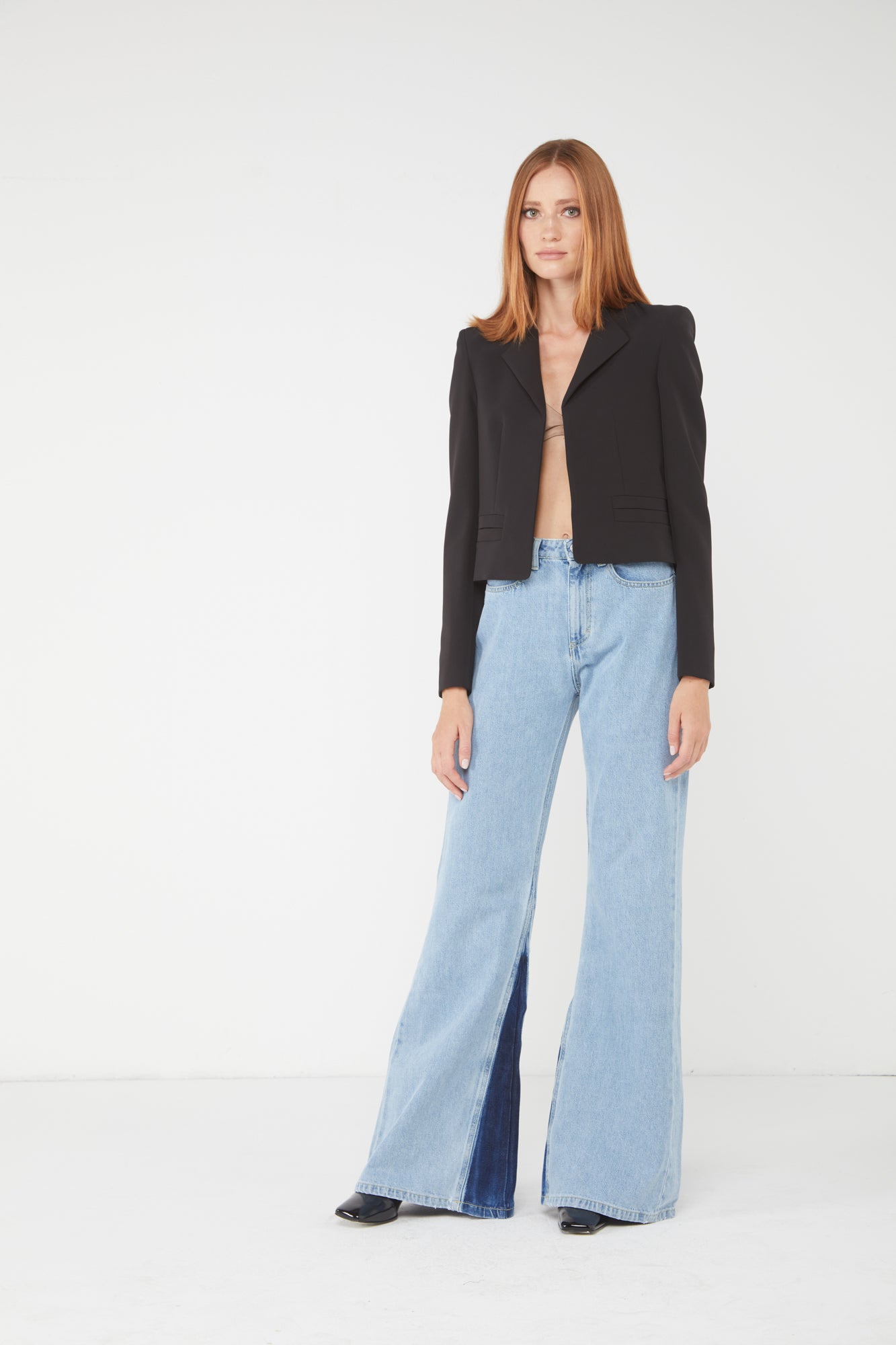 ALESSIA SANTI Schwarz Kurzblazer