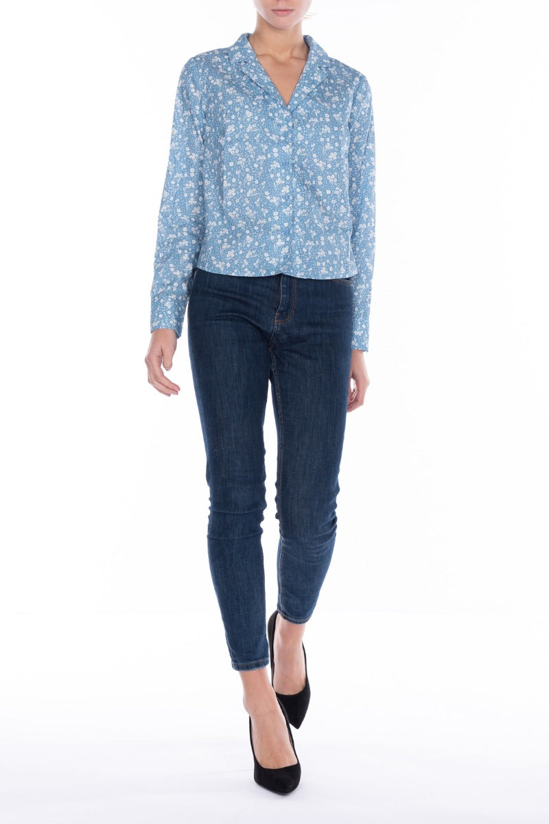 GLAMOURÖSES Hemd mit Mikroblumen