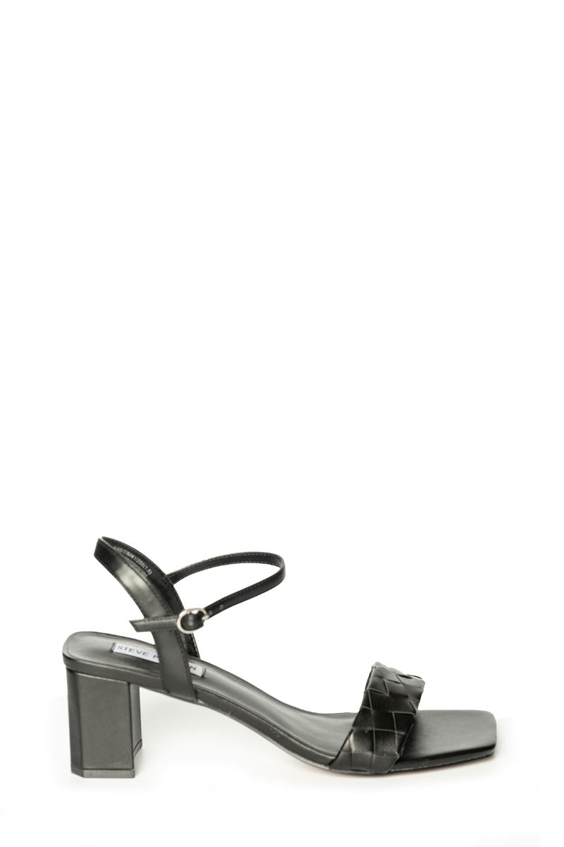 STEVE MADDEN Schwarz Sandale mit Haddie-Absatz