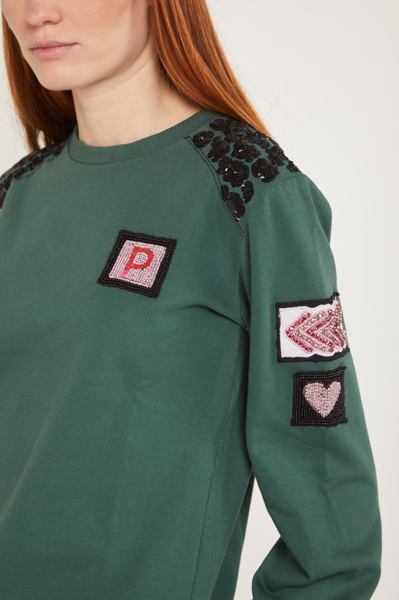 PRINZESSIN LODO Felpa Grüne Glitzer