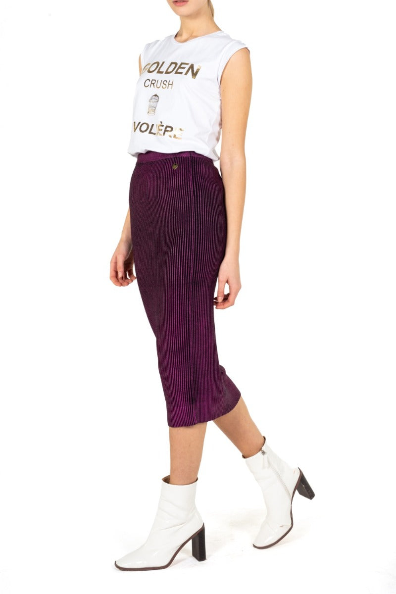 TWINSET Fuchsia Rock Midirock