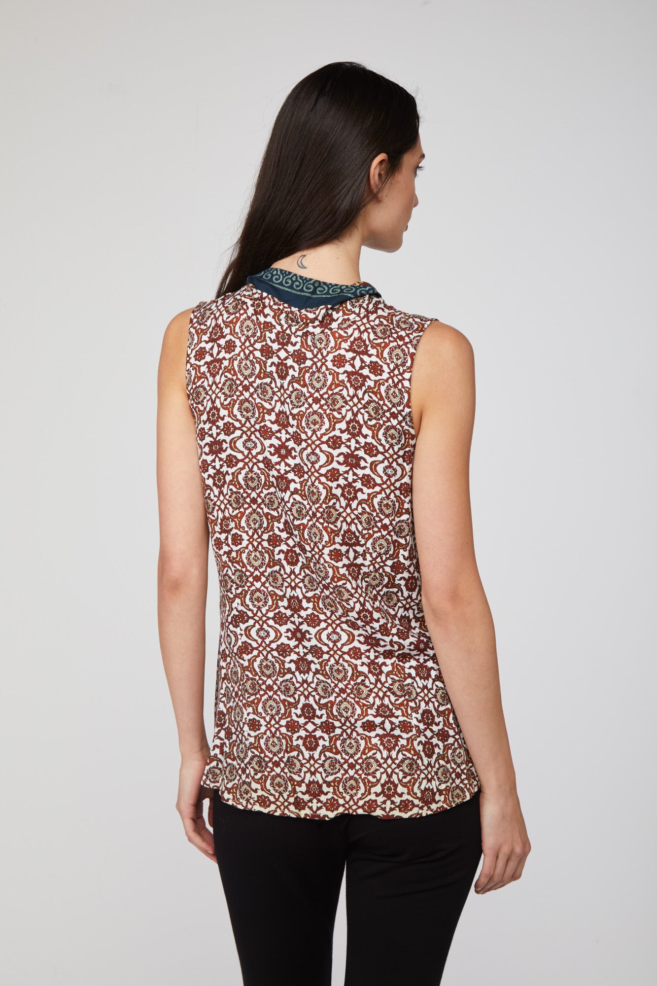 TWINSET bedruckte Bluse mit Schleife