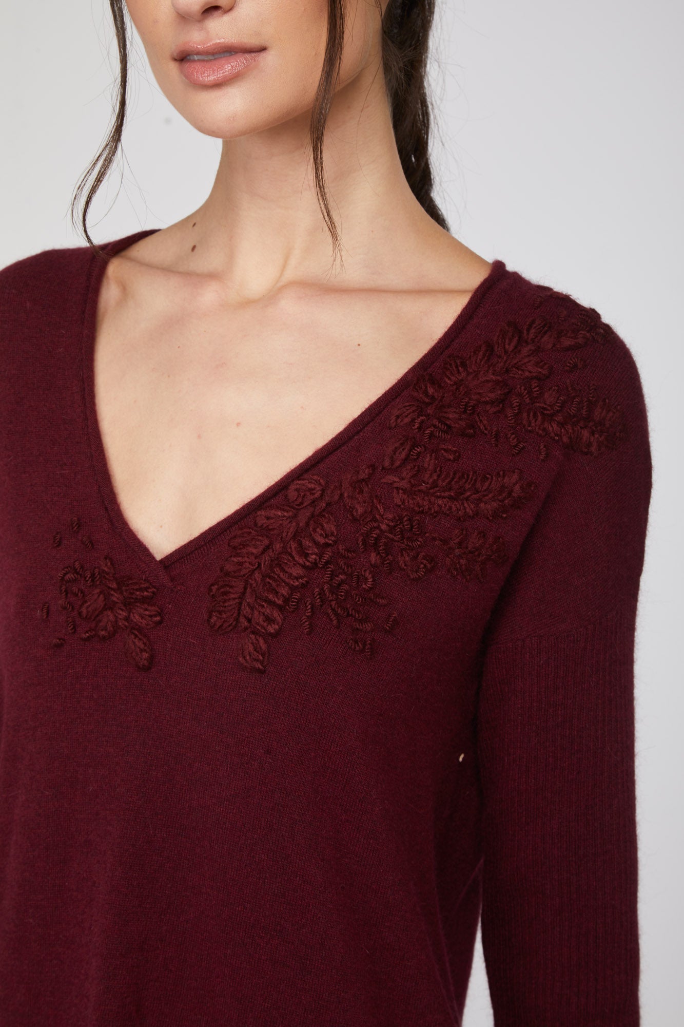 TWINSET Maglia Oversize Bordeaux