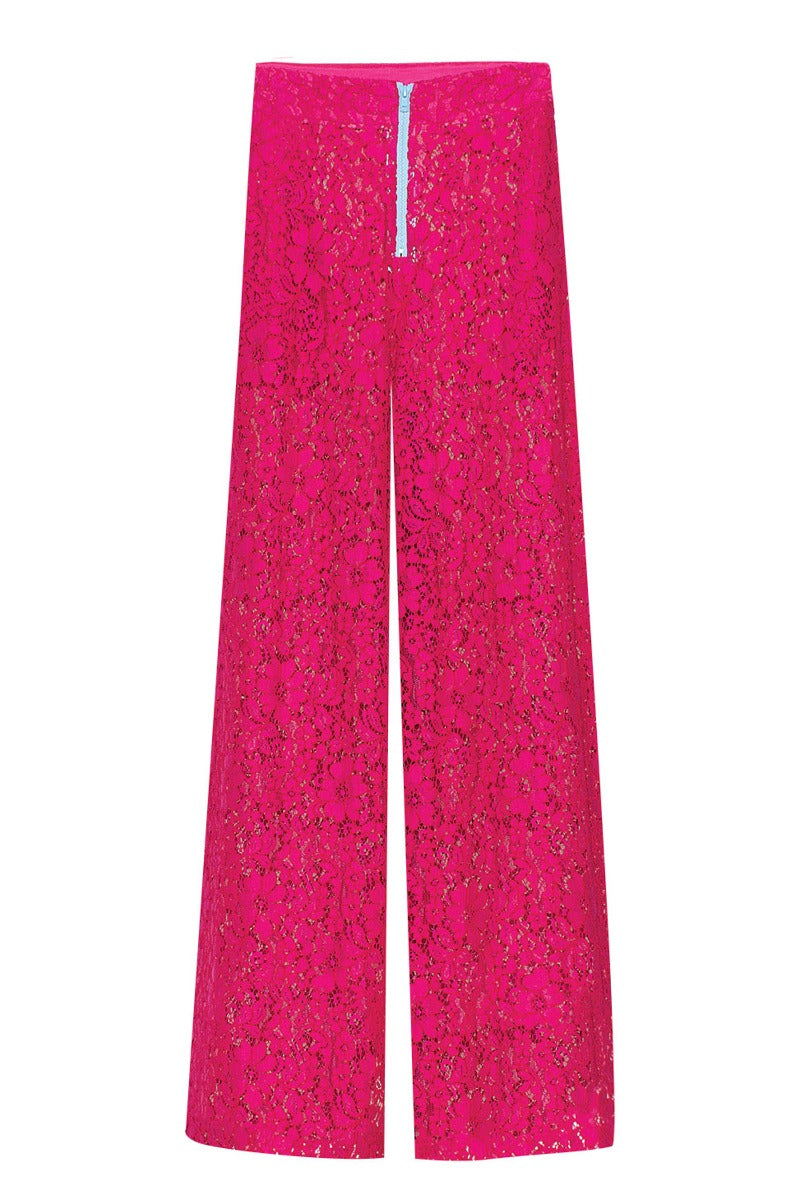 ULTRACHIC Fuchsia-Spitzenhose
