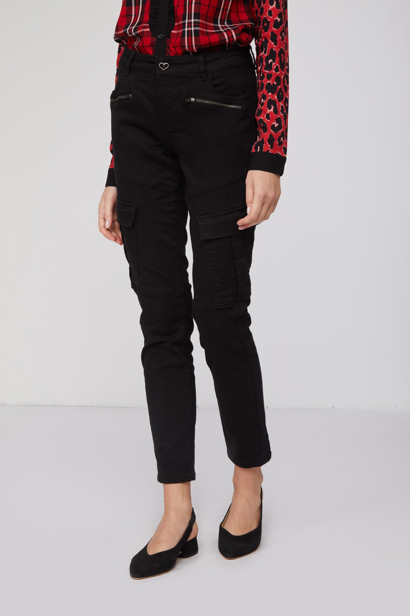 TWINSET Schwarz Cargohose