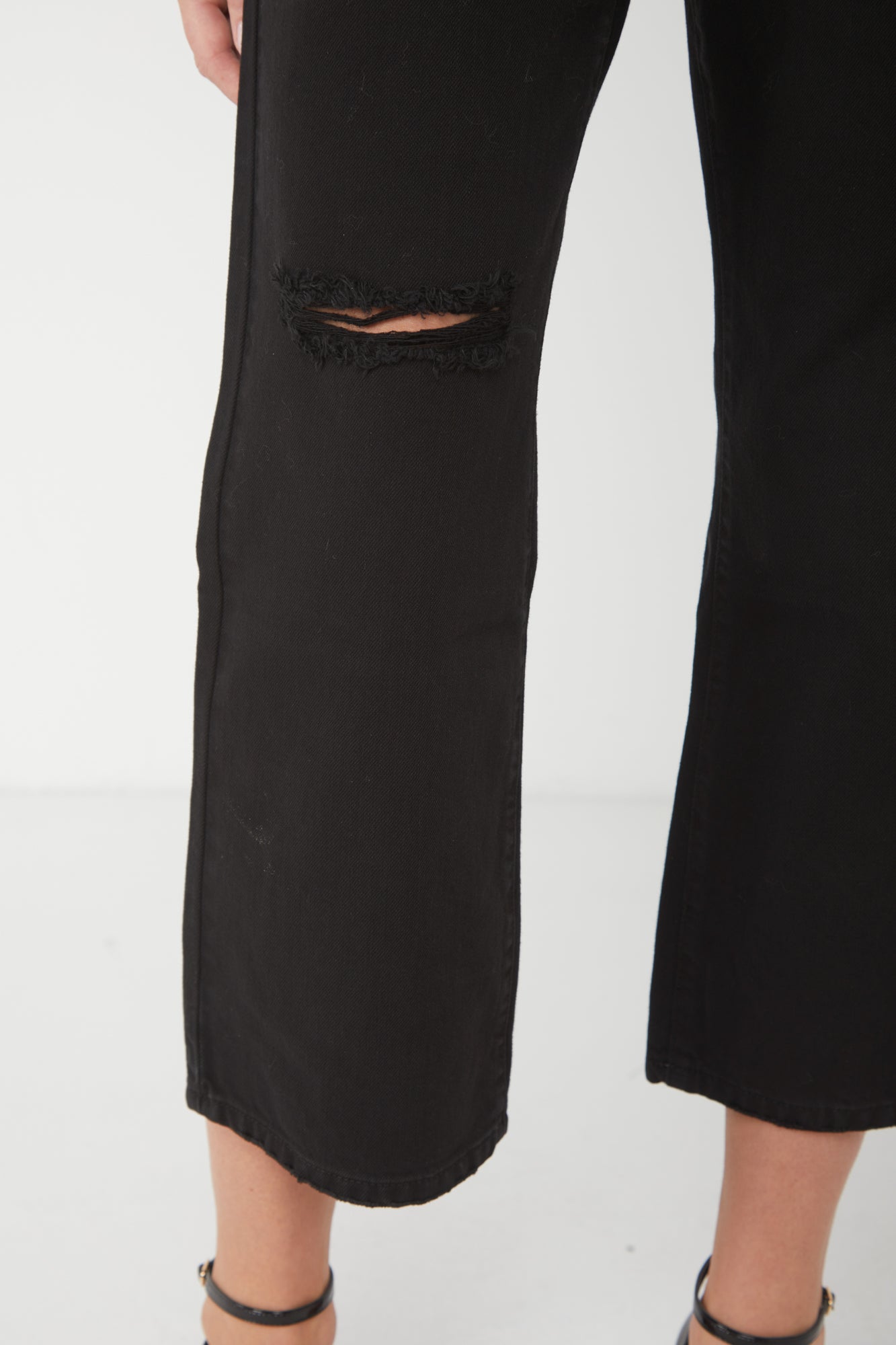 Icon Denim Mom-Jeans Chloe Schwarz