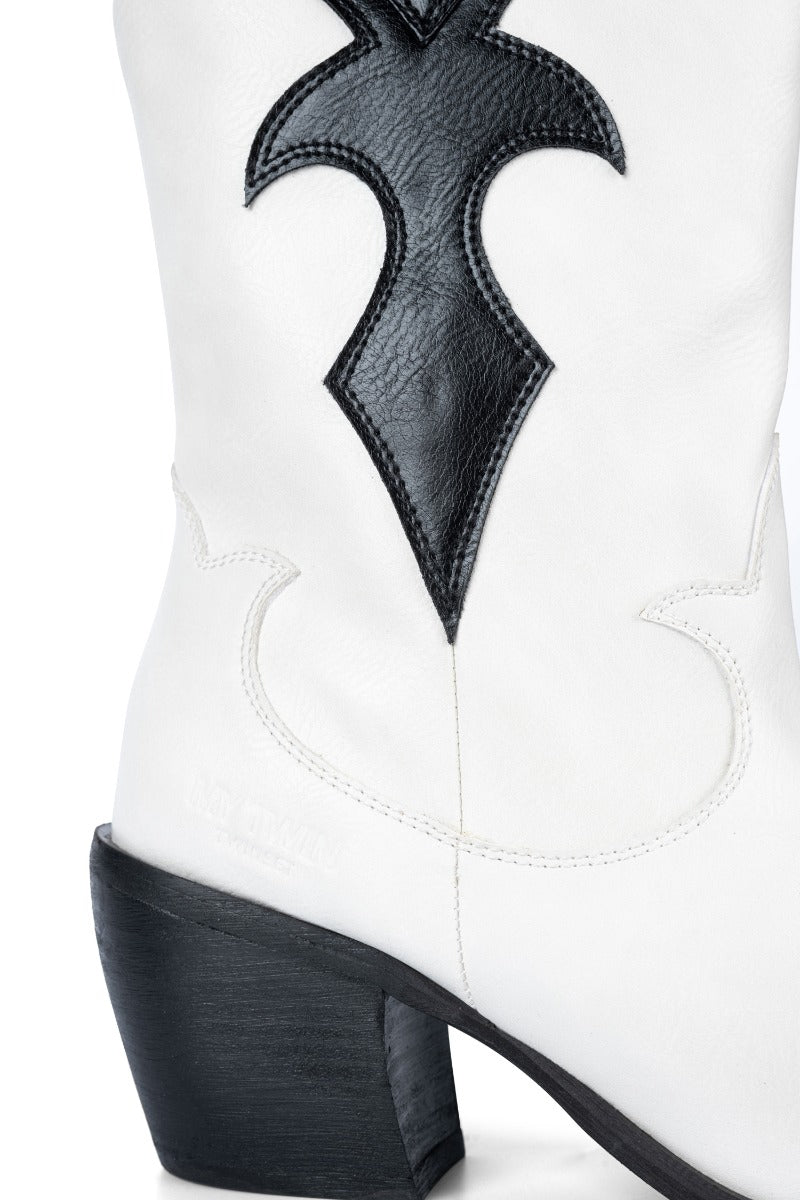 MY TWIN TWINSET Texan- Stiefel aus zweifarbigem Kunstleder