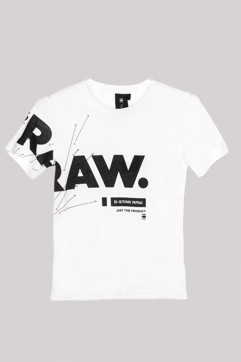 G-STAR RAW T-Shirt Weiße mit Aufdruck