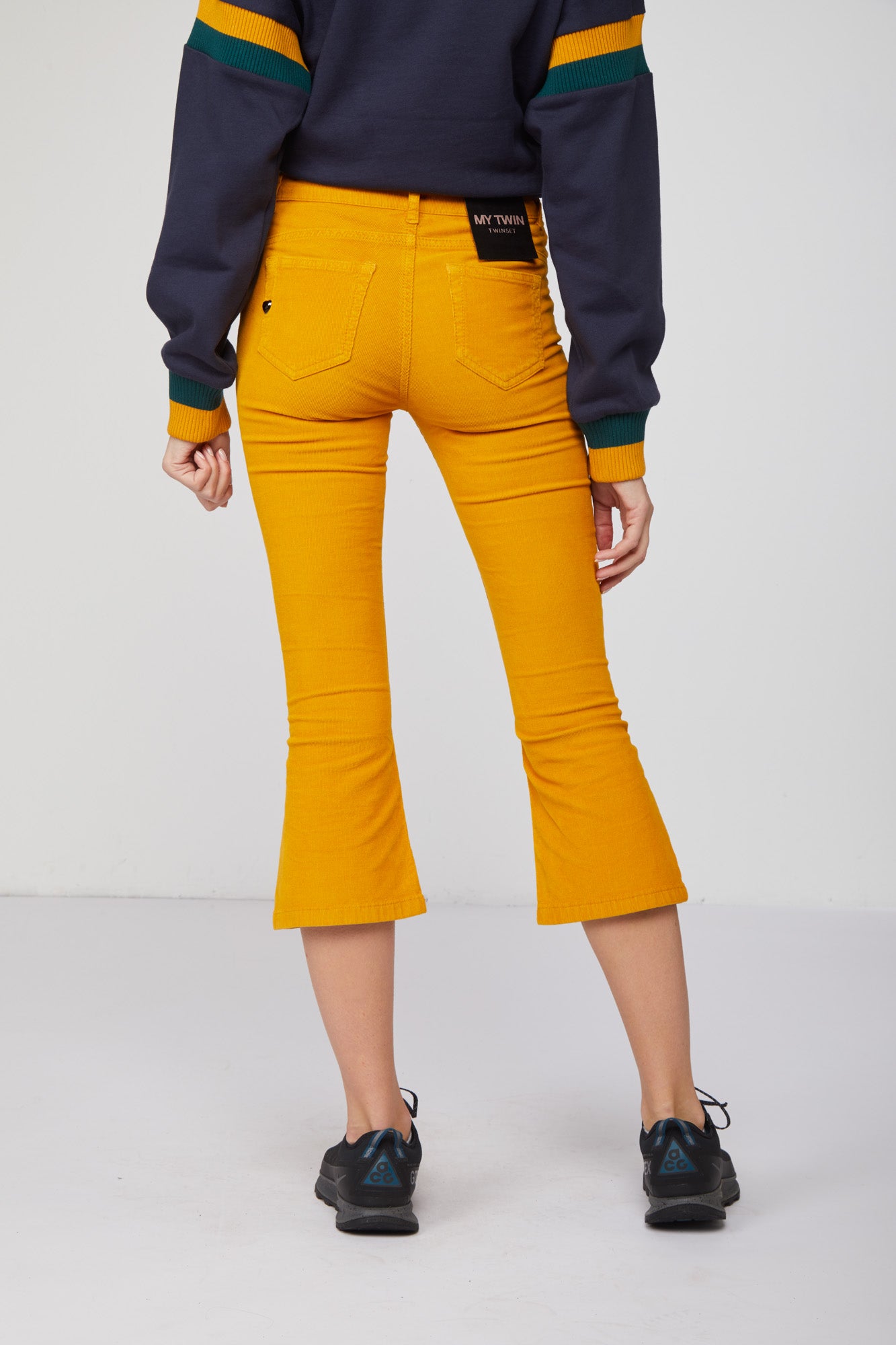 TWINSET Schlaghose Senf