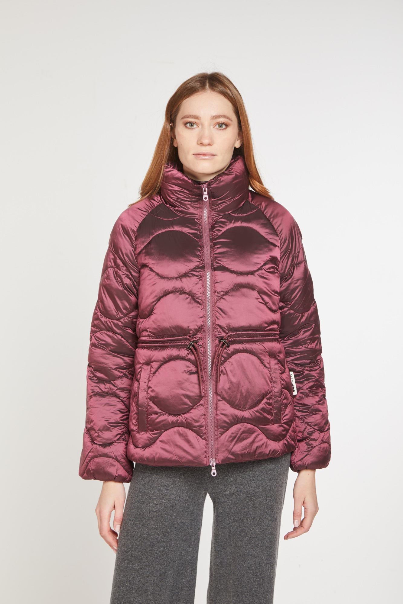 OOF WEAR Kurze wattierte Jacke Wein