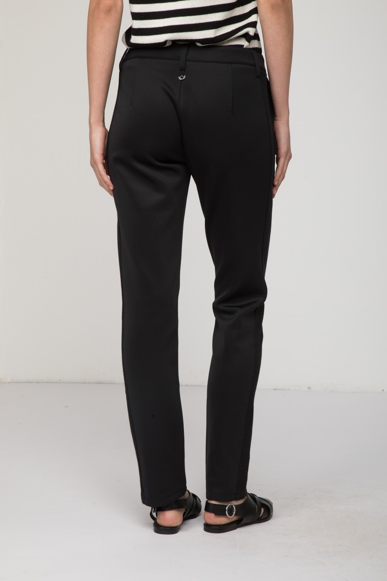 TWINSET Schwarz Hose mit geradem Bein