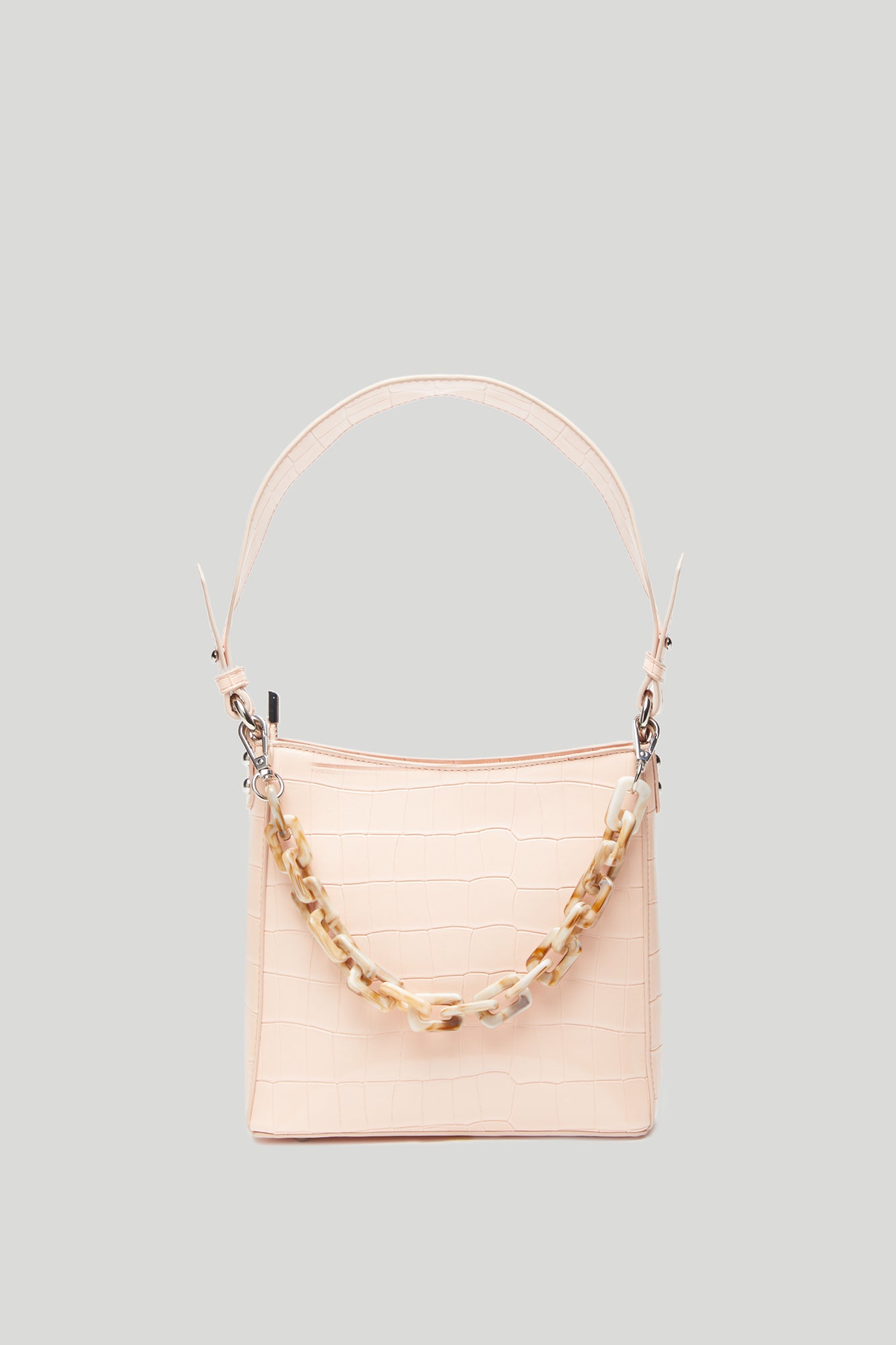 HVISK Tasche Croco Kleine Rose