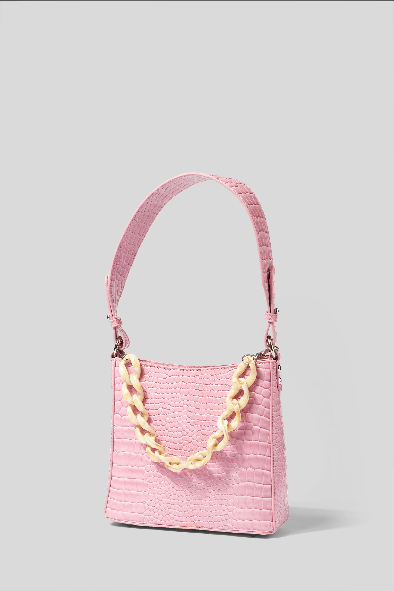 HVISK Amble Croco Lila Tasche