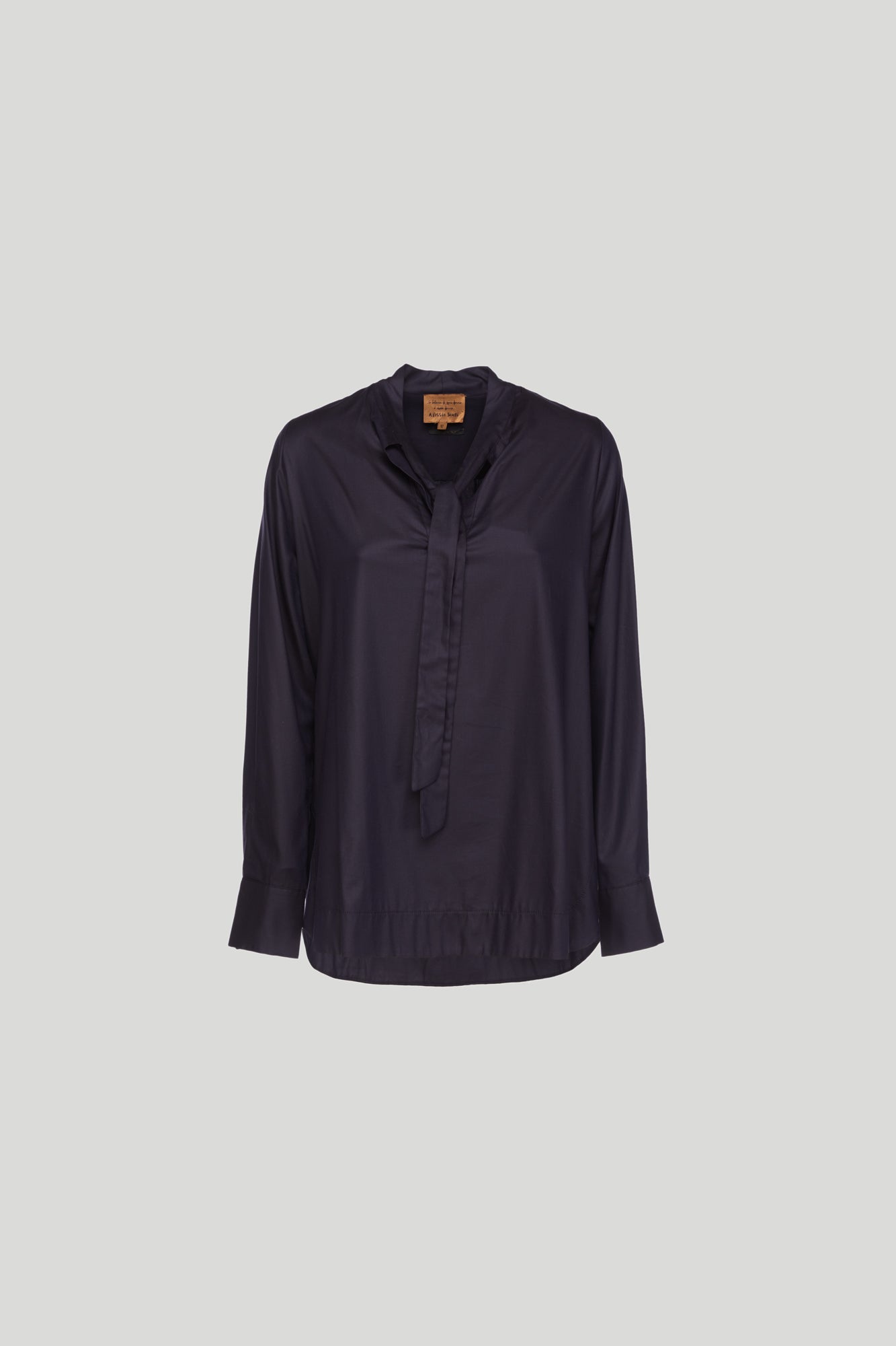 ALESSIA SANTI Bluse mit Blau Schleife