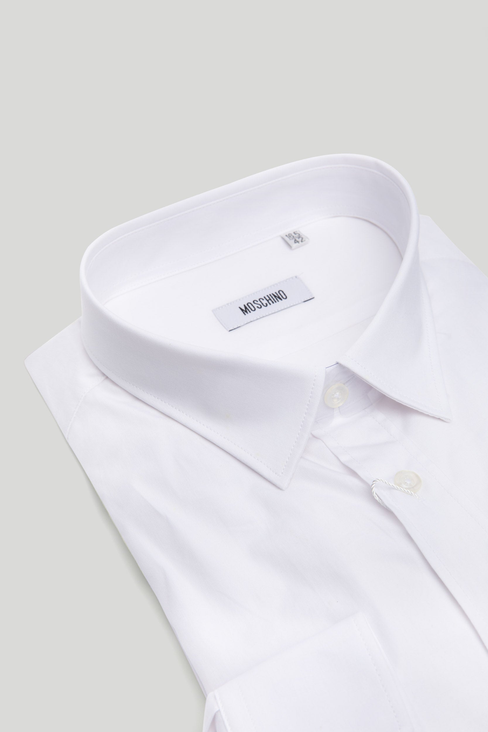 MOSCHINO Weiße Herrenhemd