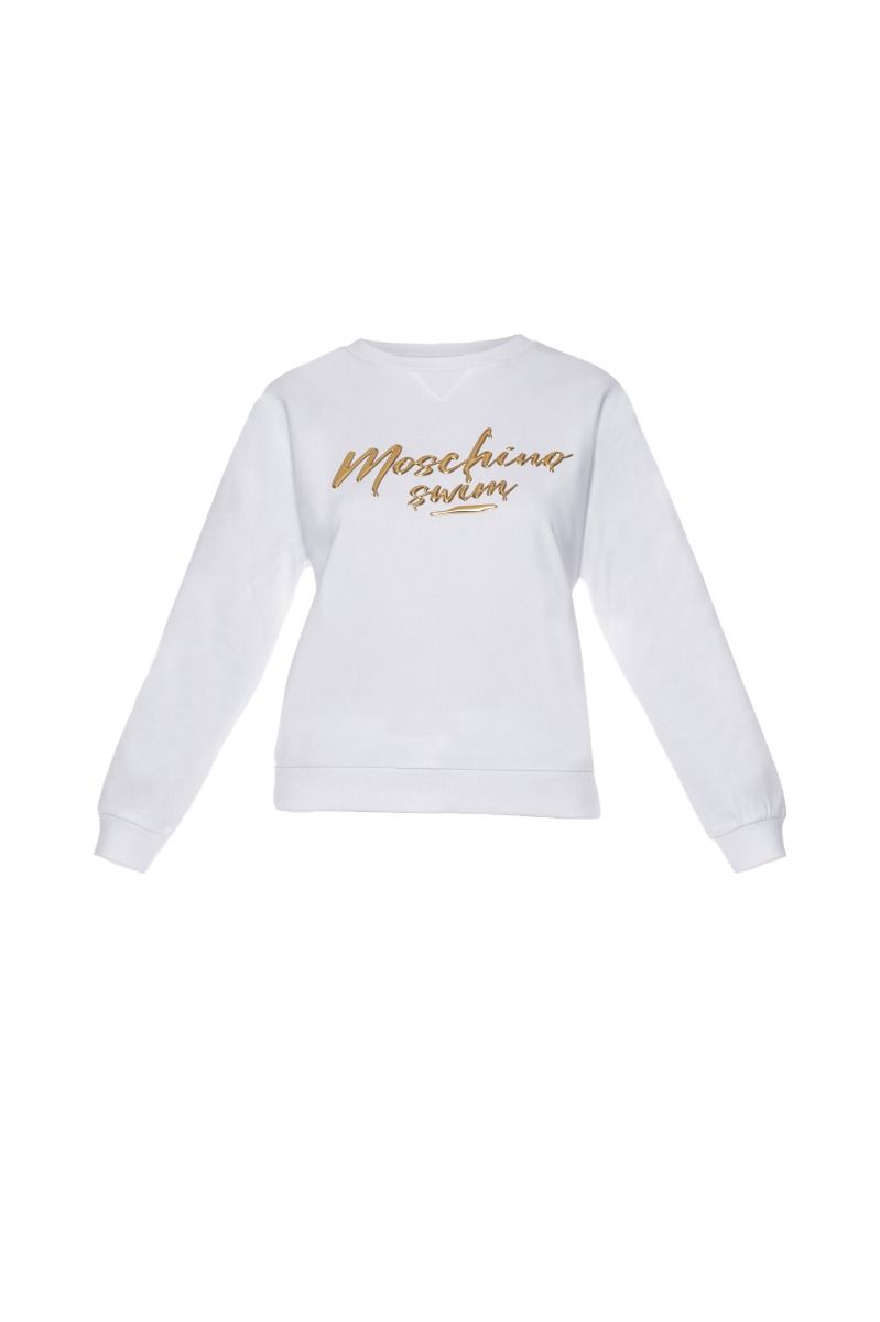 MOSCHINO Weiße Moschino Bade-Sweatshirt