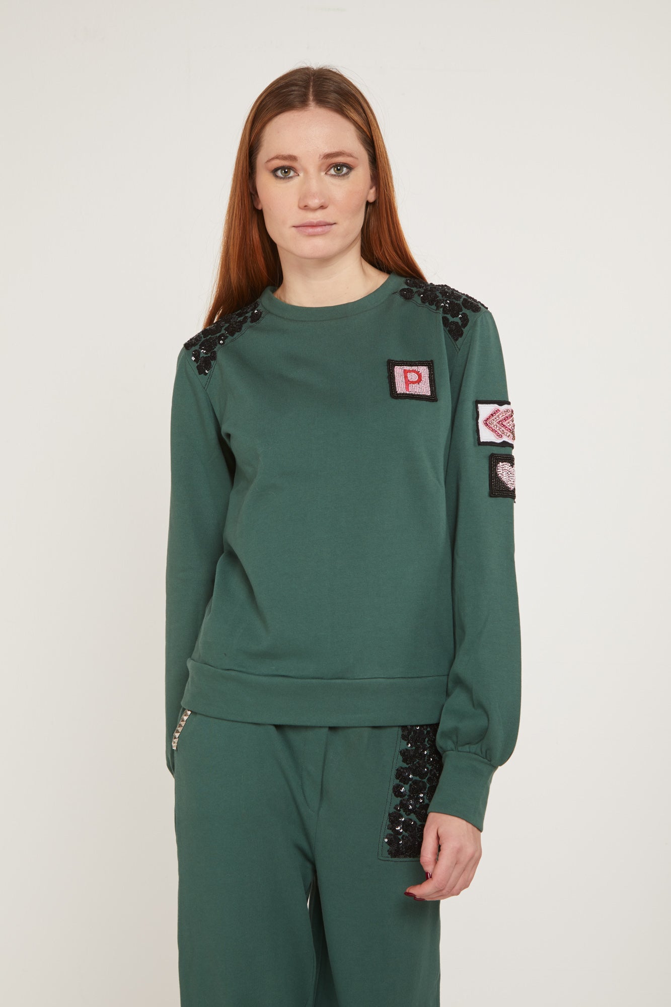 PRINZESSIN LODO Felpa Grüne Glitzer