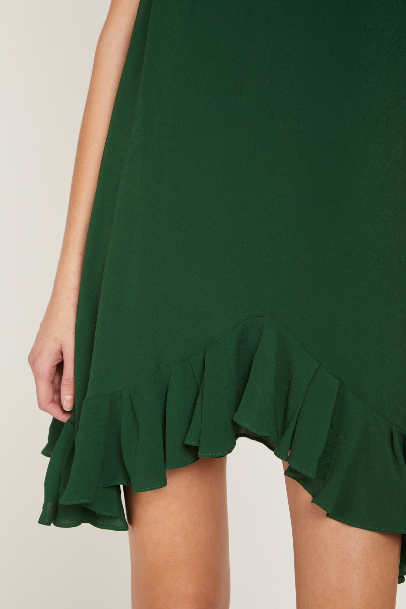 PRINCESSE LODO Grüne Volantkleid