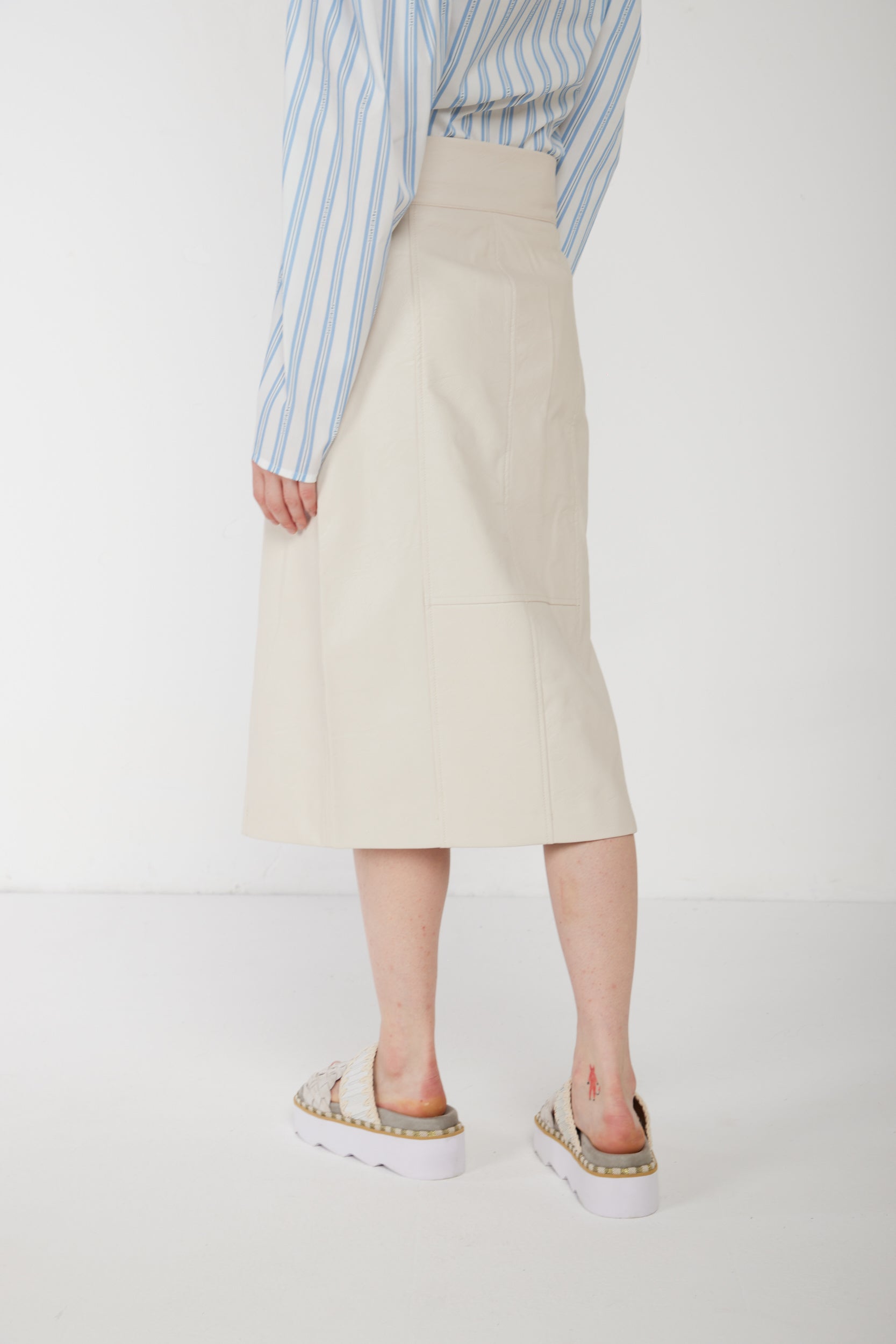 TWINSET Weiße Longuette Rock