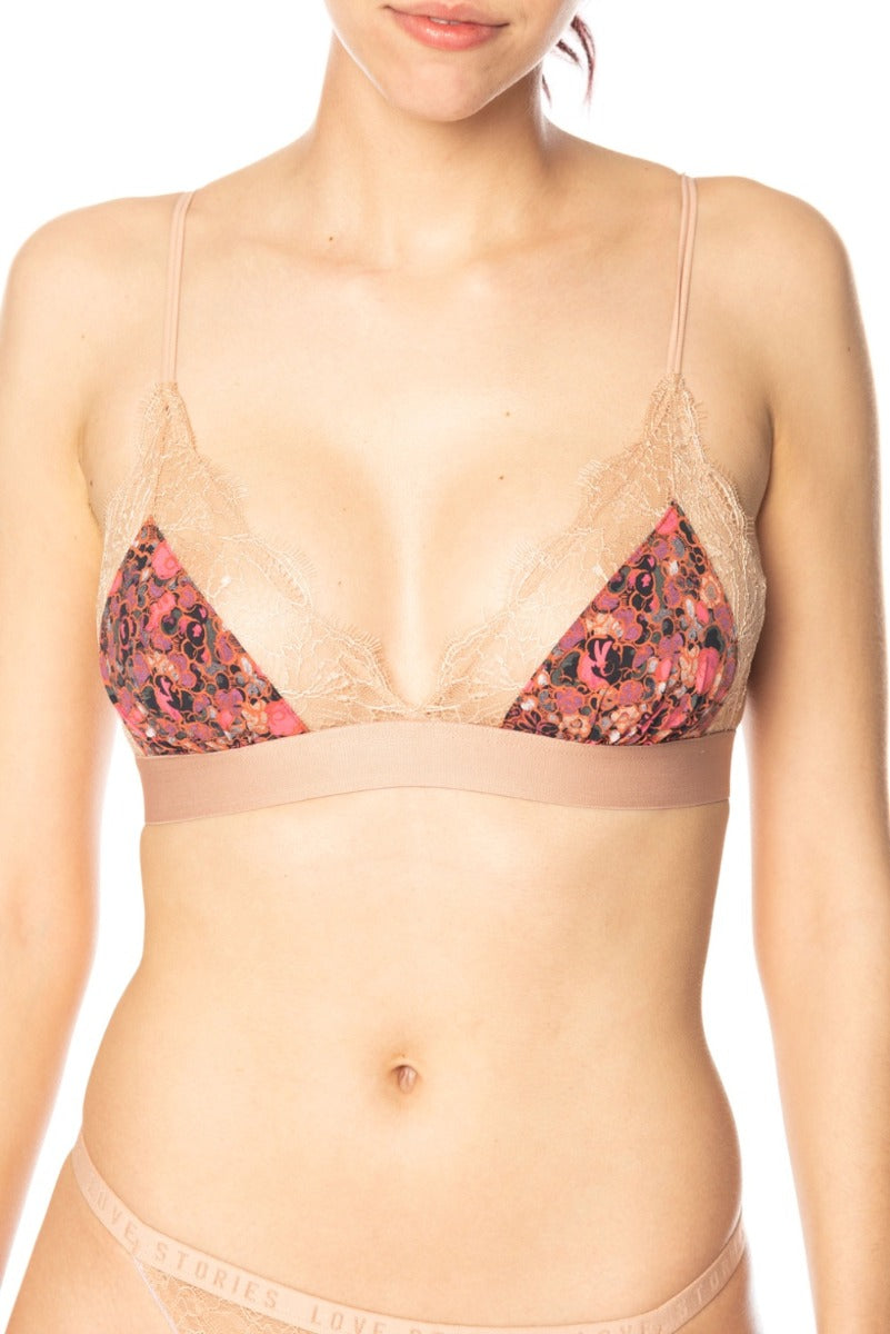 Love Stories Blumen-Bralette mit Spitze