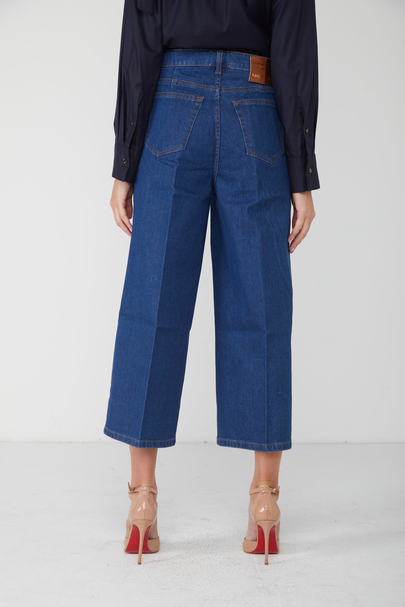 ALESSIA SANTI Jeans mit weitem Bein Blau