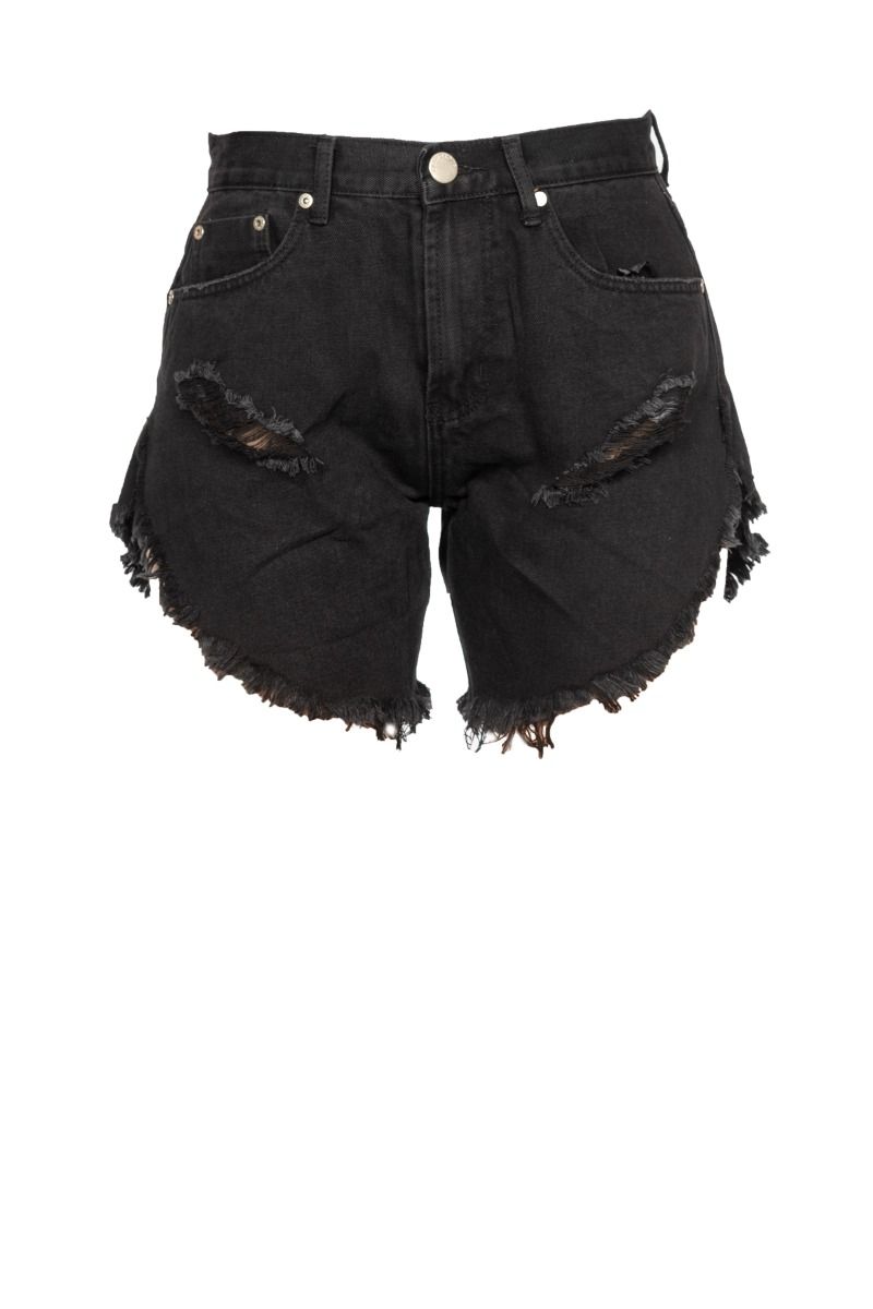 GLAMOURÖSE schwarze Jeansshorts