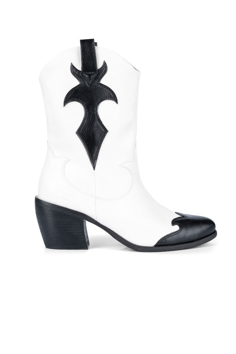 MY TWIN TWINSET Texan- Stiefel aus zweifarbigem Kunstleder