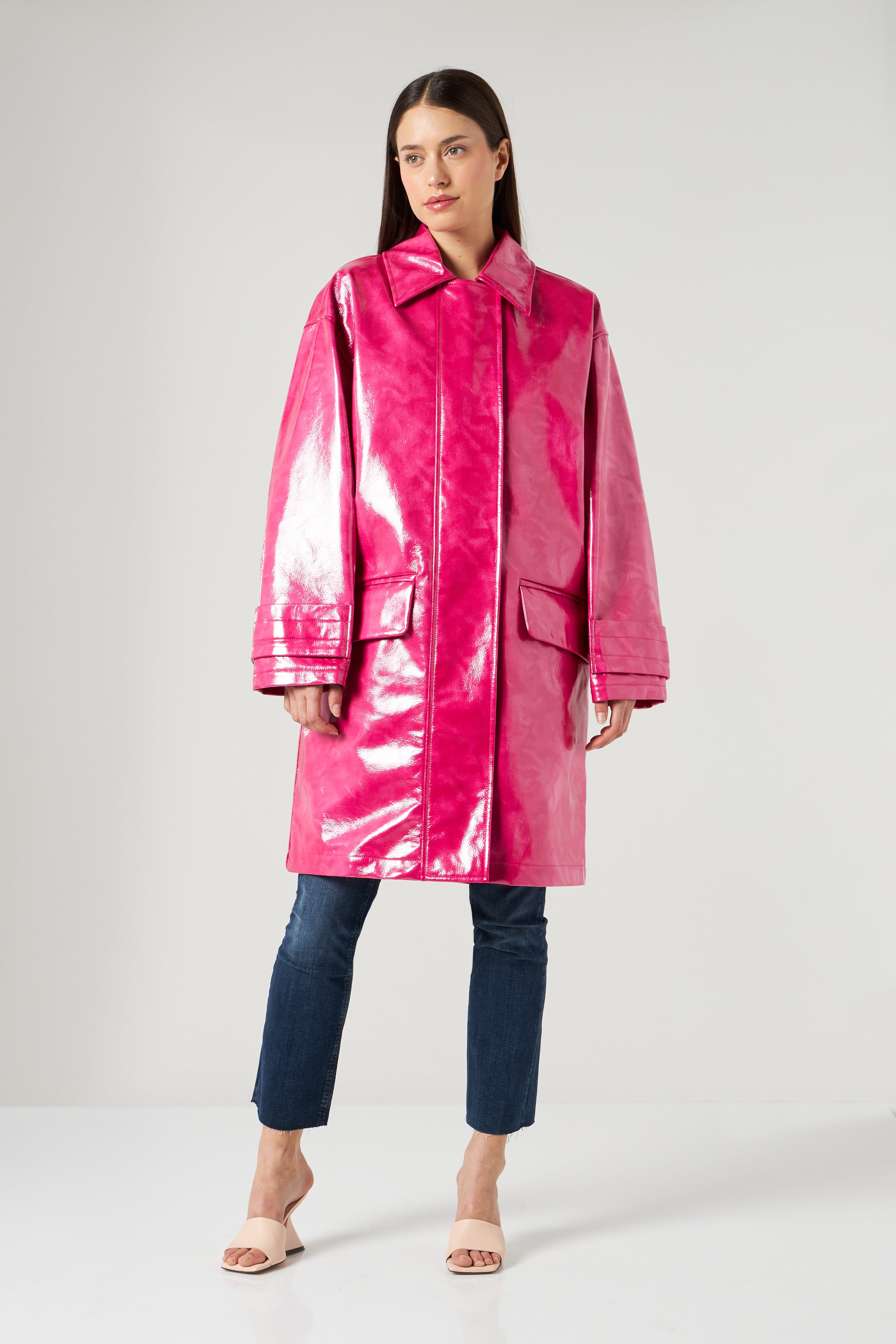STAND STUDIO Conni Sour Raspberry Lange Jacke