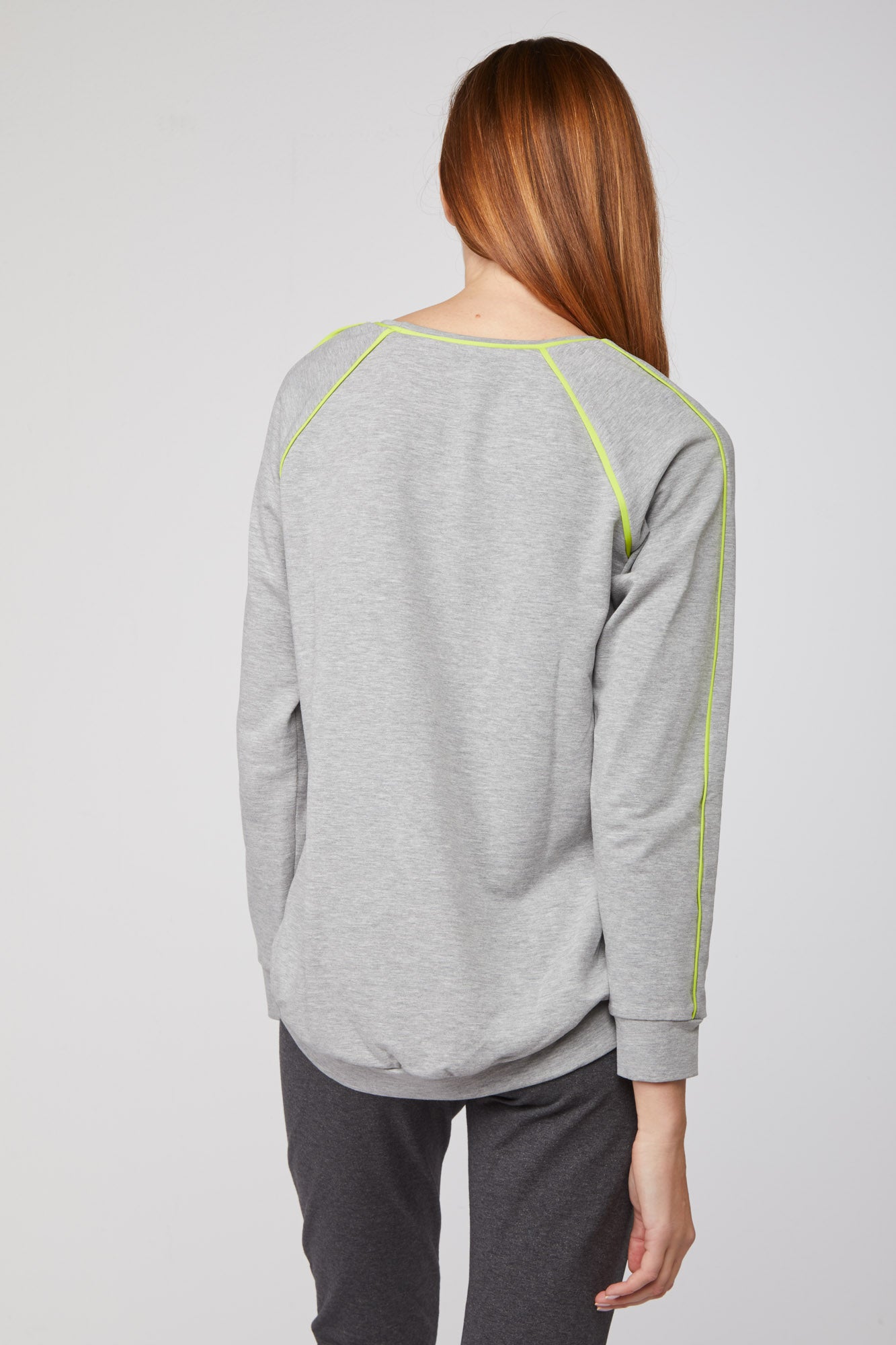 Grau TWINSET-Sweatshirt mit Herzdetail