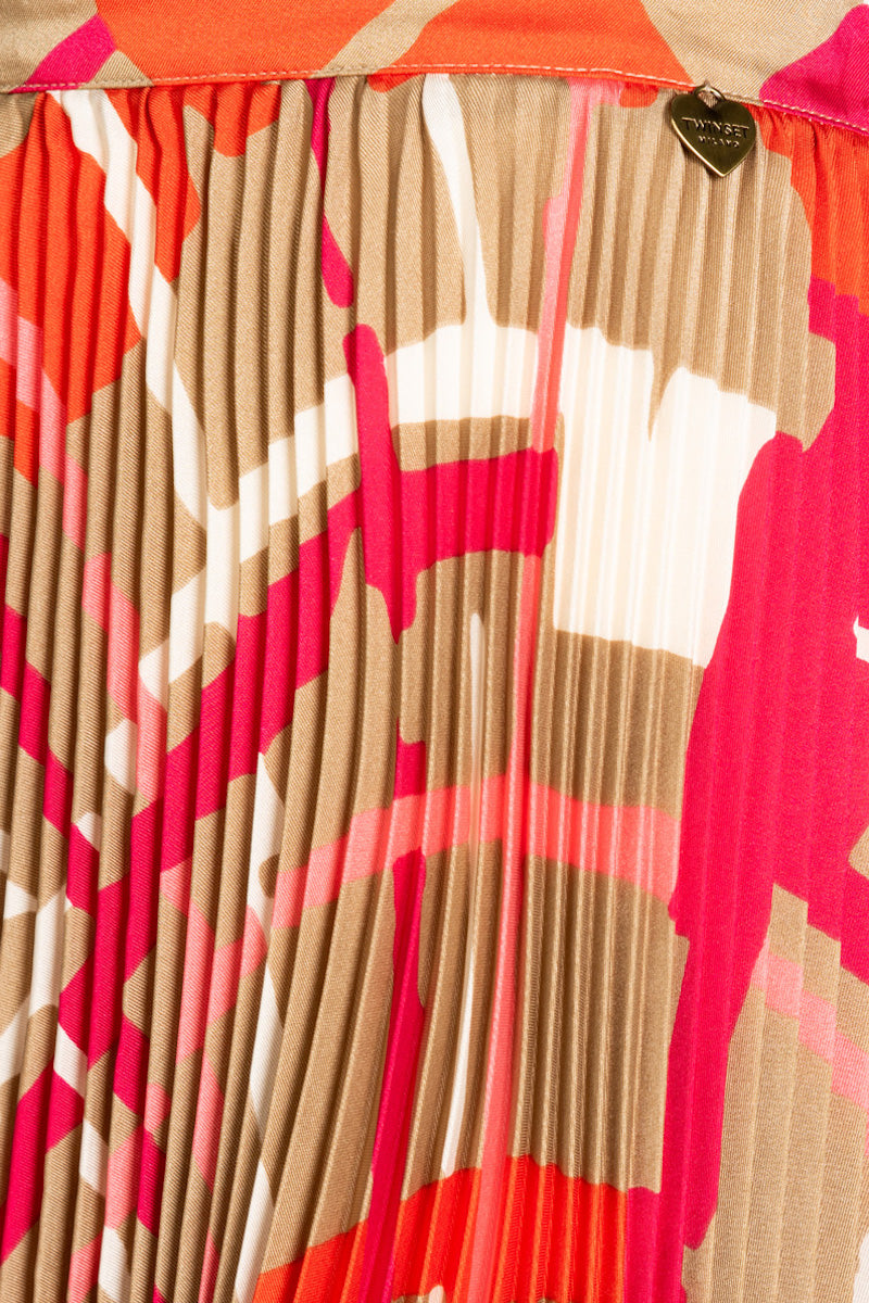 TWINSET Mehrfarbiger Rock mit abstraktem Muster